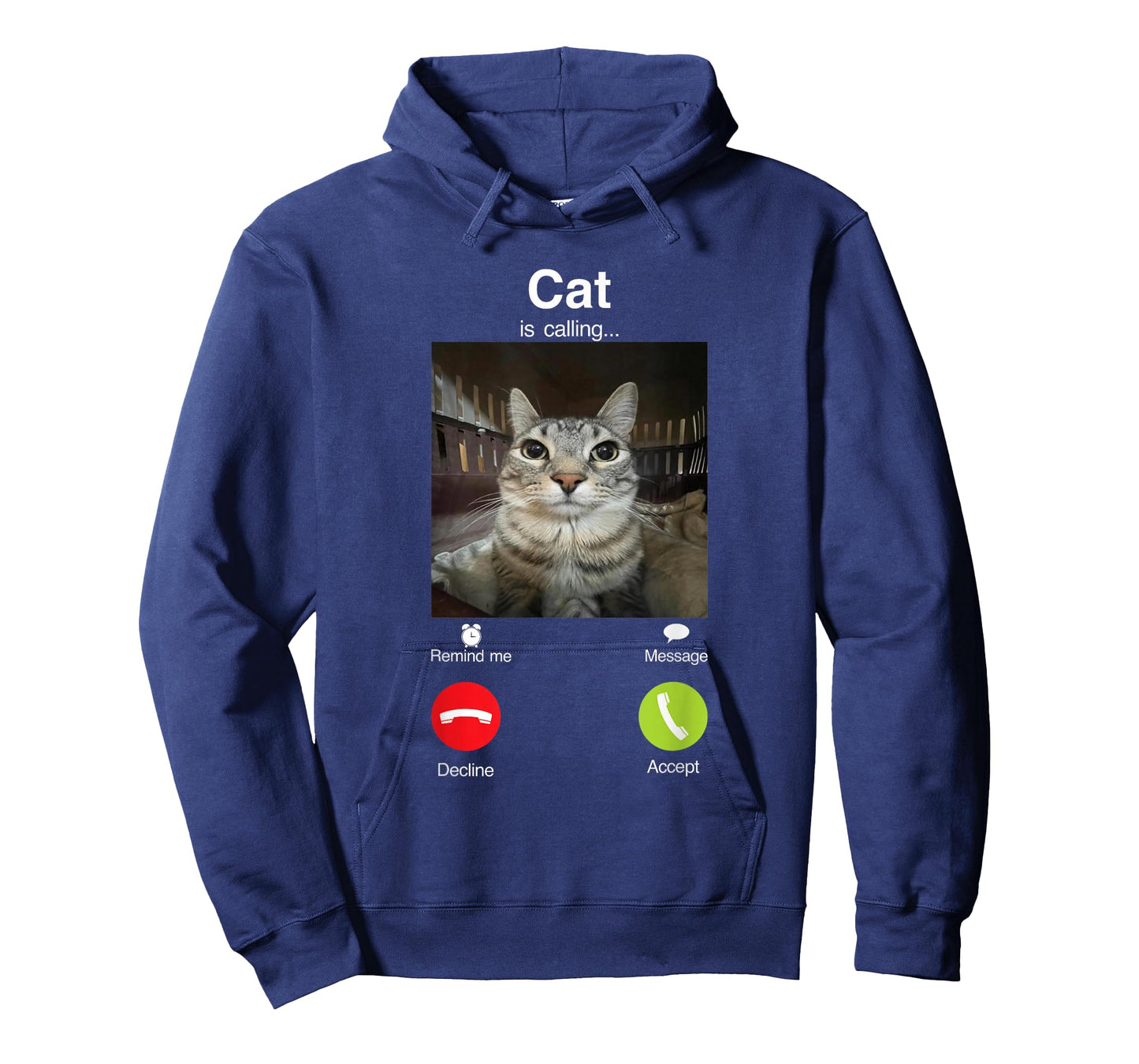 cat is calling funny staring cat meme calling meme funny cat T-Shirt
