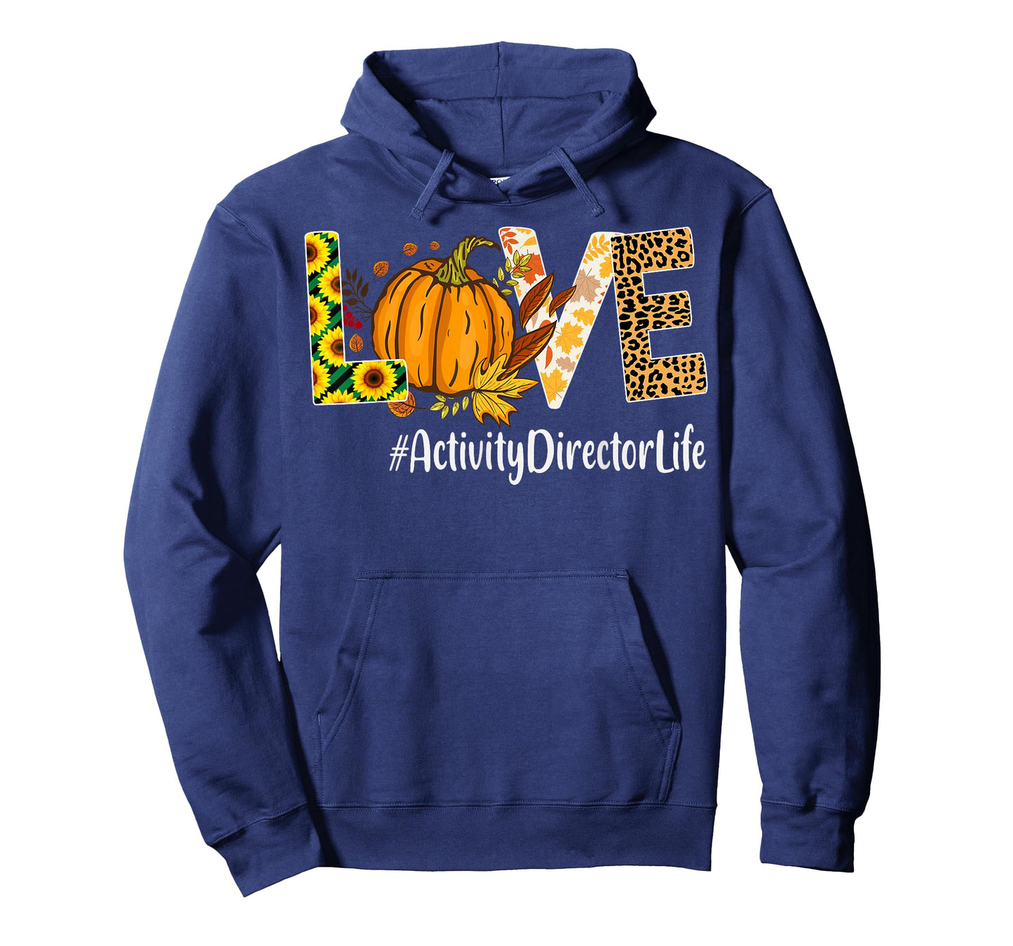Activity Director Love Fall Pumpkin leopard Halloween Autumn T-Shirt