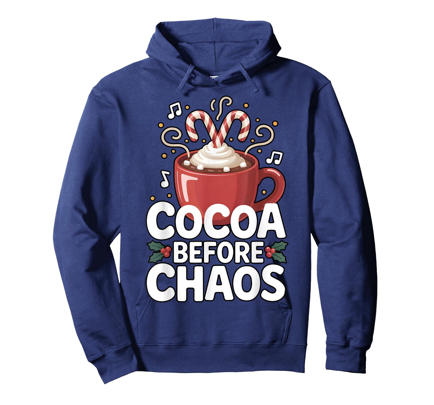 Cocoa Before Chaos Funny Christmas Xmas Hot Cocoa T-Shirt