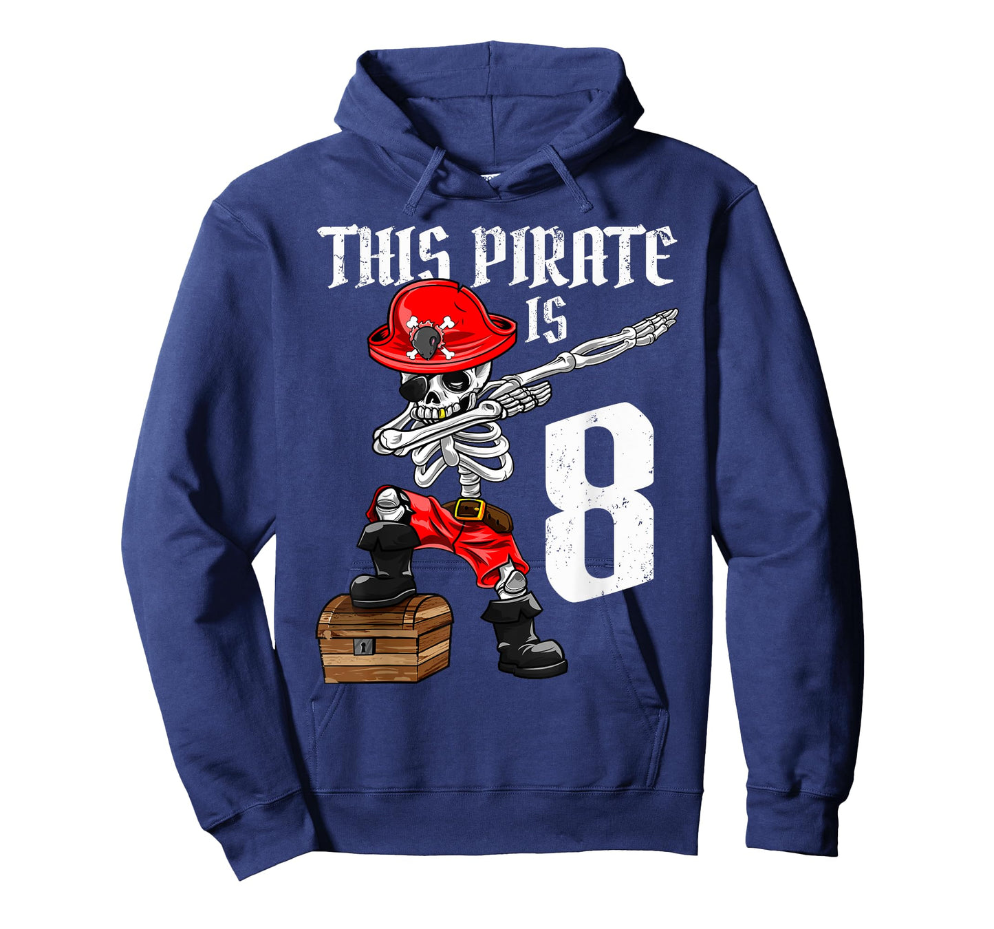This Pirate is 8 dabbing pirate shirt 8th Birthday boy eight T-Shirt
