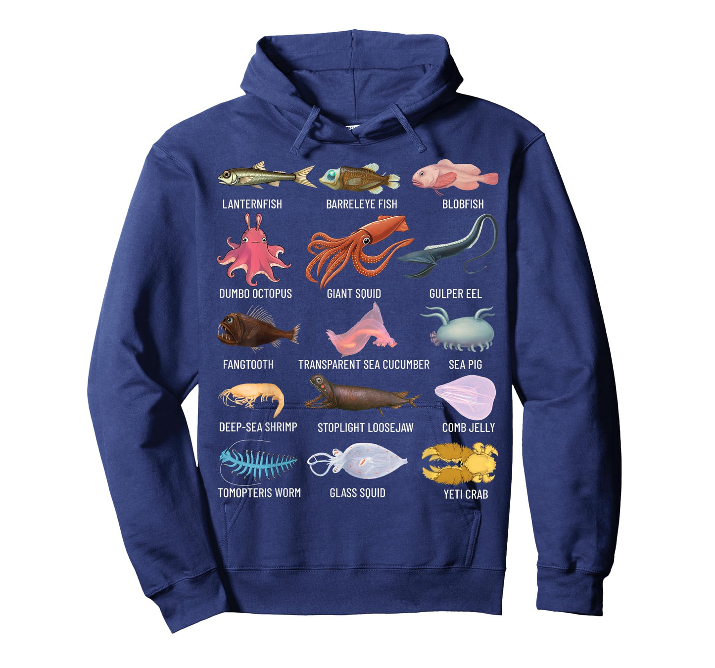 Deep Sea Creatures Abyssal Ocean Animals Marine Biology T-Shirt