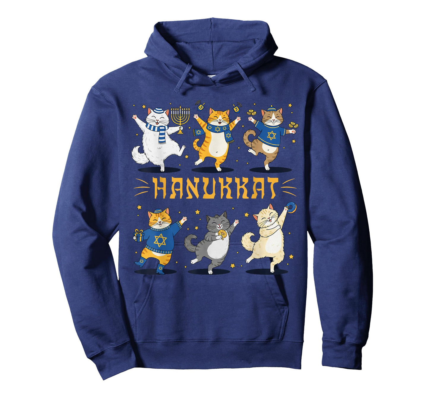 Hanukkat Meowzel Tov Hannukkah Pajamas Chanukah Cat T-Shirt
