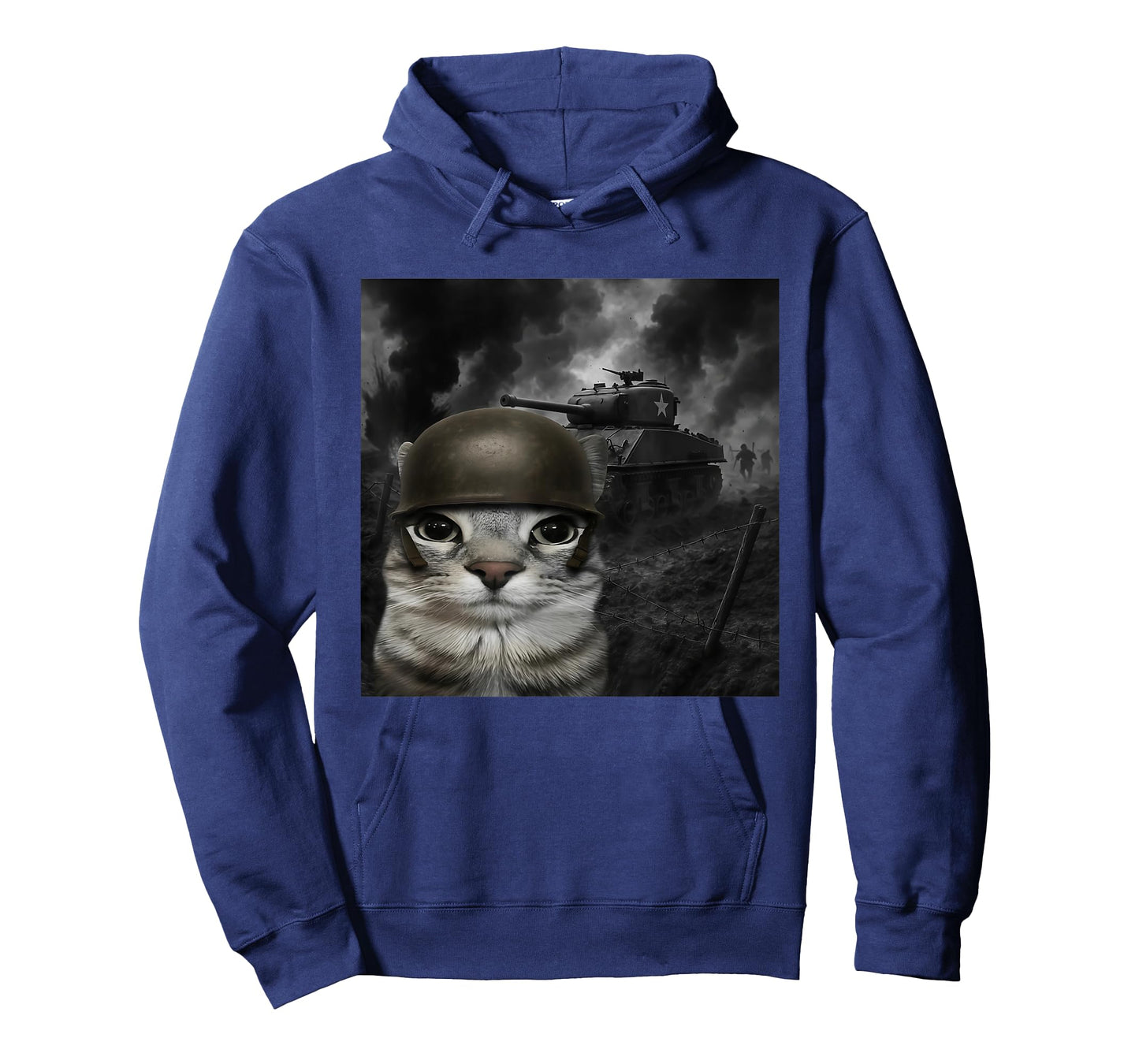 Cat in Battlefield Gen Z Gen Alpha Silly Cat Meme T-Shirt