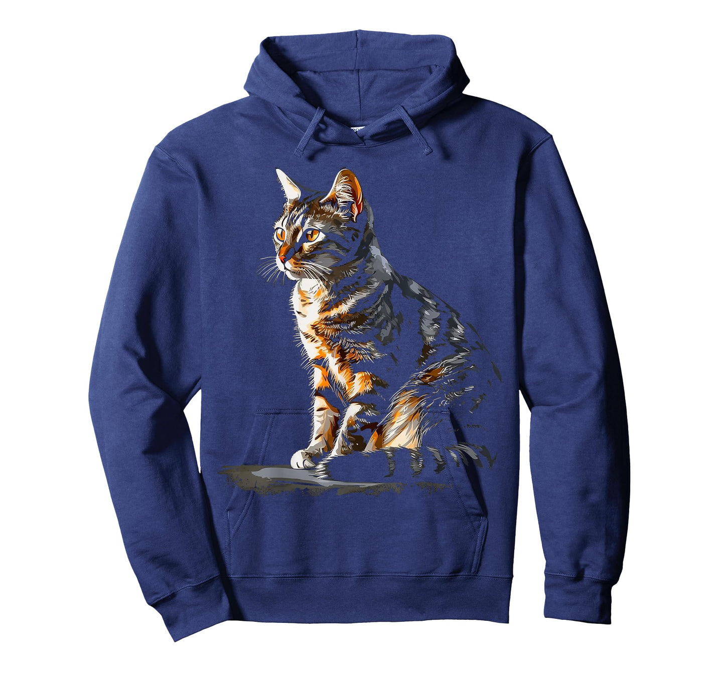 Cat Portrait Artwork | Animal Motif Cat T-Shirt