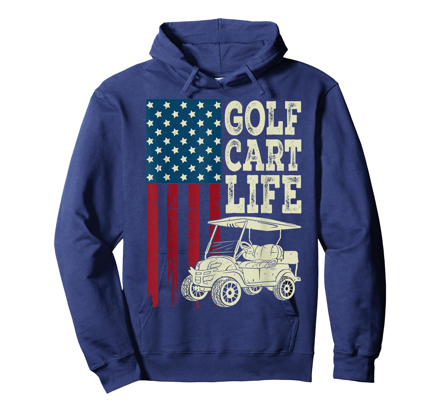 Golf Cart Life Shirt Men Women Kids American Flag Funny Dad T-Shirt