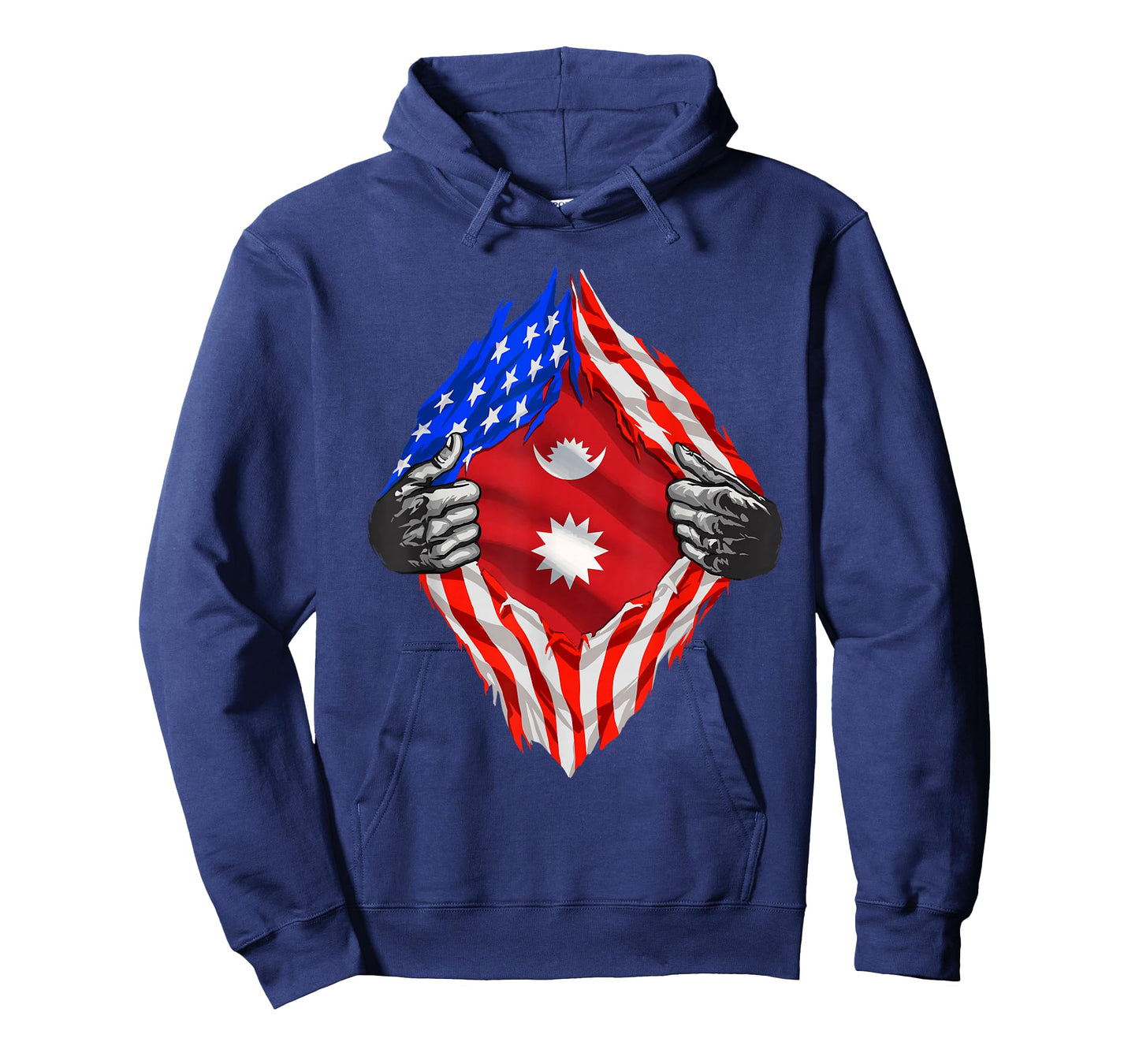 Nepali Tshirt Super USA Nepal Flag Nepalese American Roots T-Shirt