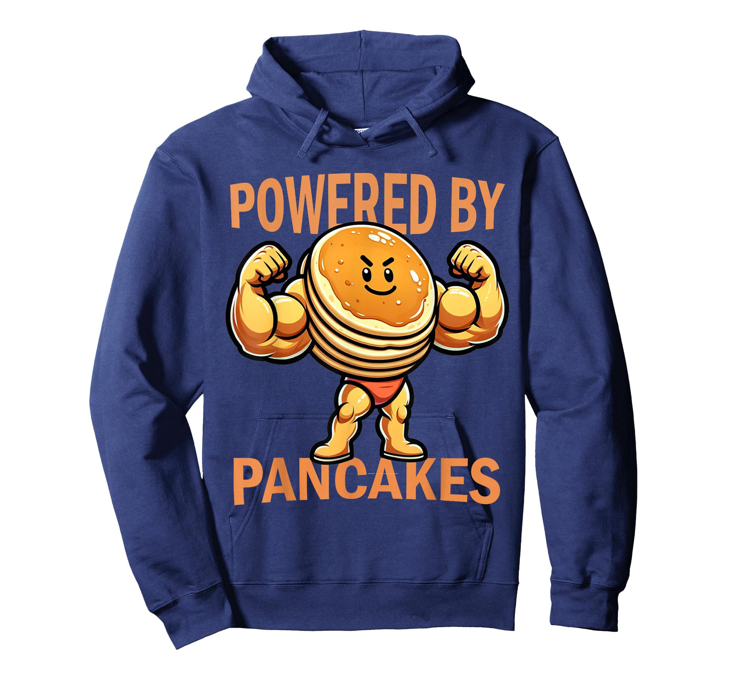 Cool Pancake Breakfast Funny Pancake Day Powered by Pancakes T-Shirt