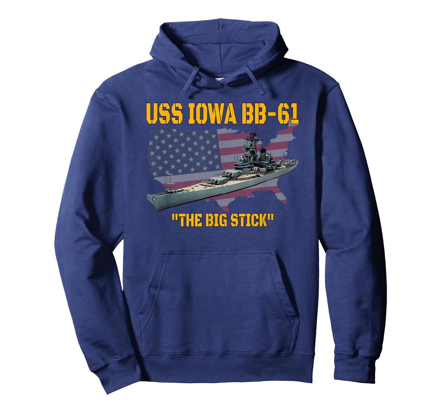 World War II Warship USS Iowa & WW2 BB-61 Battleship Veteran T-Shirt