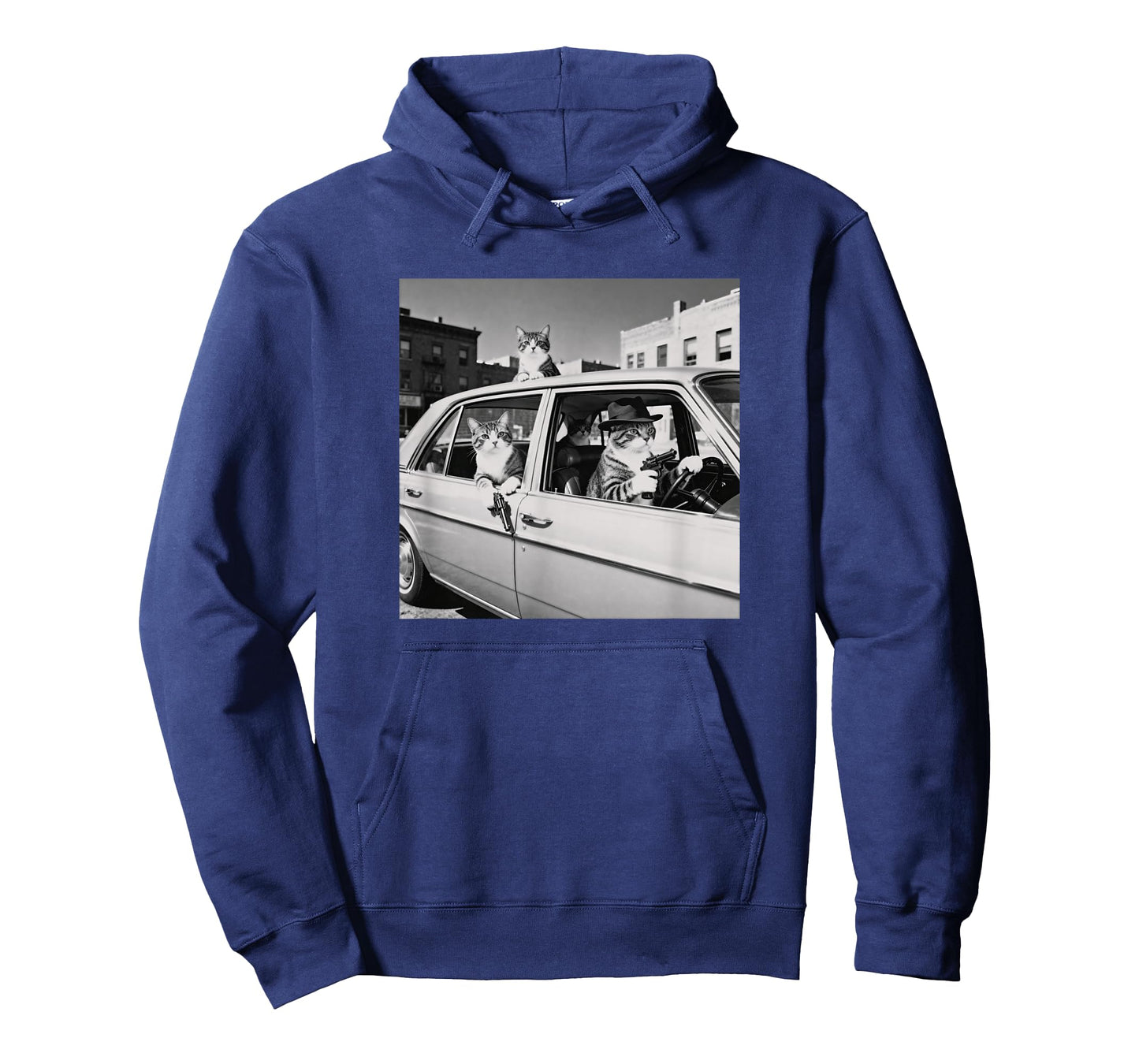 Funny Cat Gang Vintage Cool Feline Design Retro T-Shirt