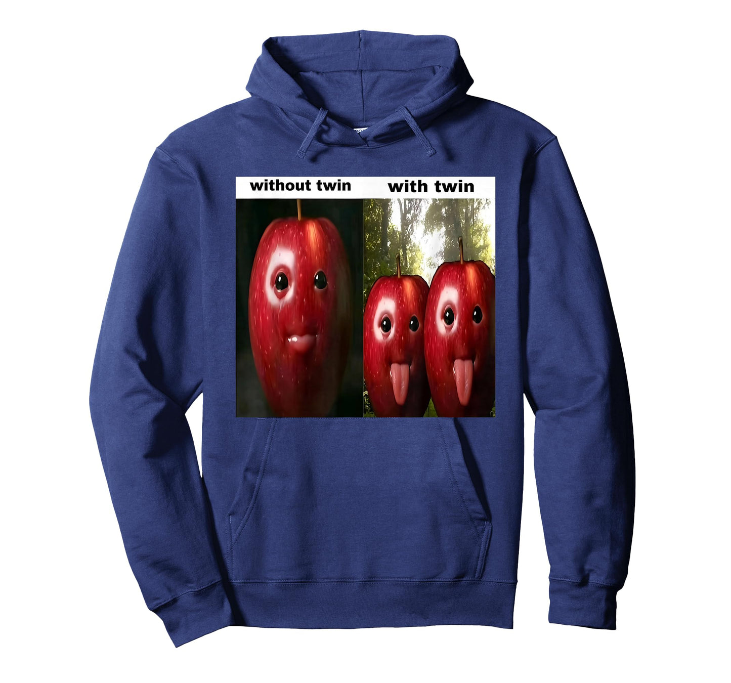 Funny Silly AI Apple gen z Meme BrainRot Humor Twins bros T-Shirt