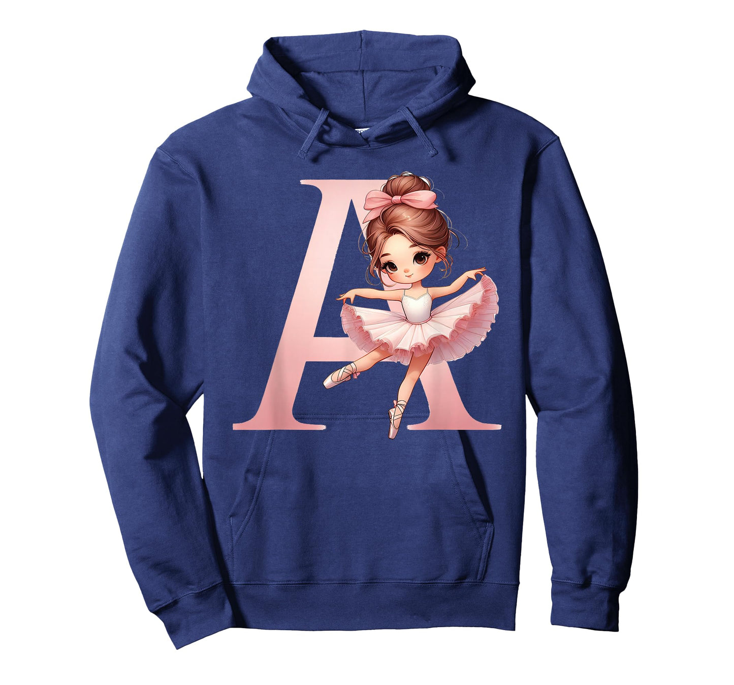 Ballerina Girl Dancing Name First Letter A Girly Tutu Ballet T-Shirt