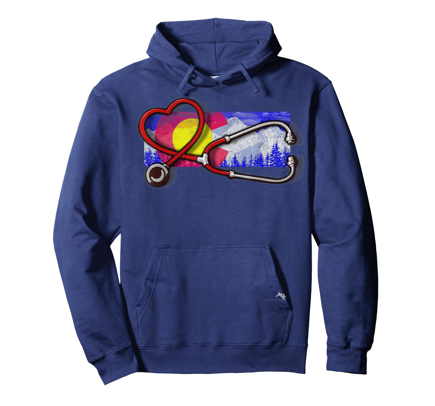 Colorado Nurse T-shirt - Heart & Stethoscope T-Shirt