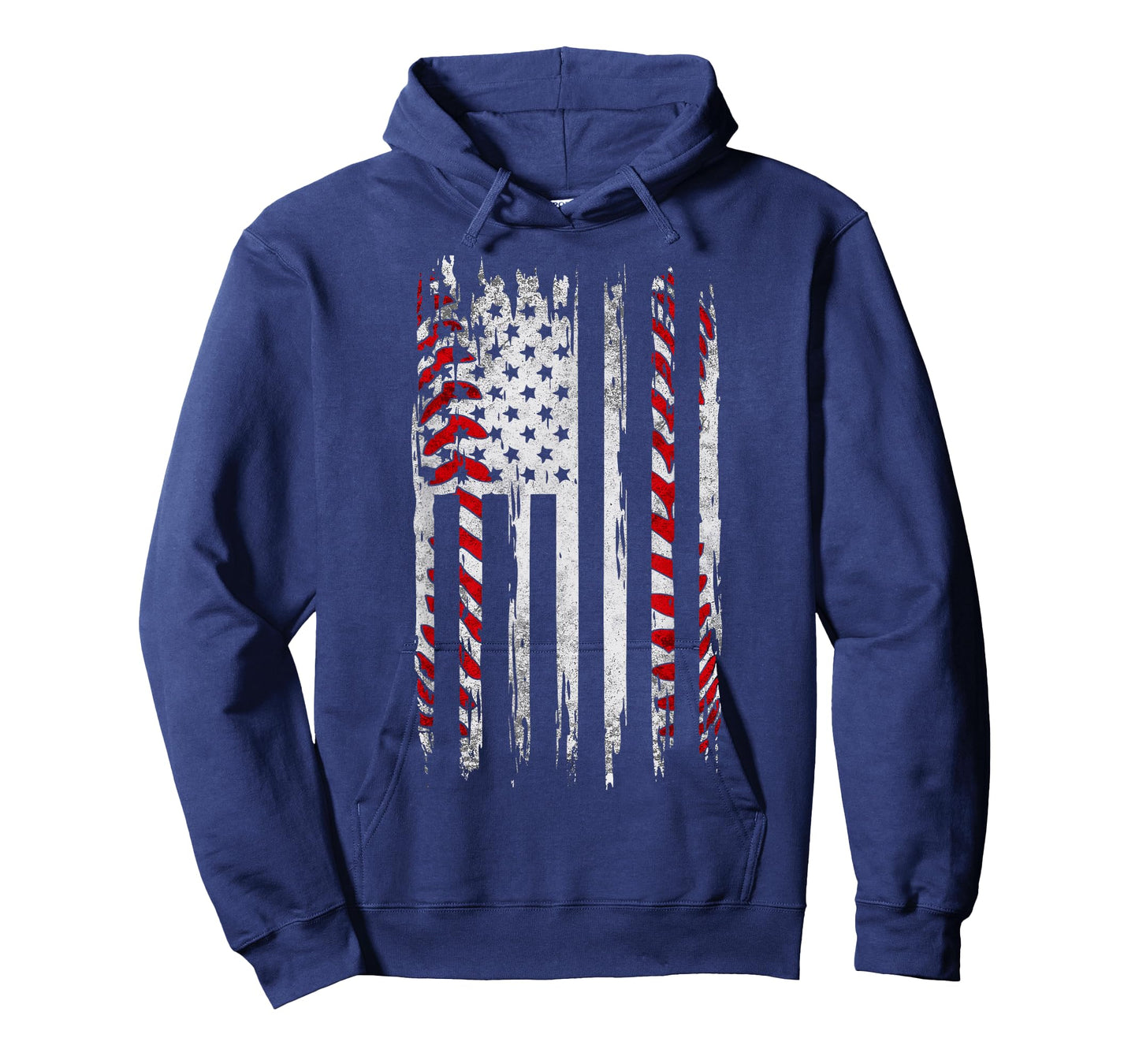 Vintage Baseball American Flag For Men Boys Girls Women T-Shirt