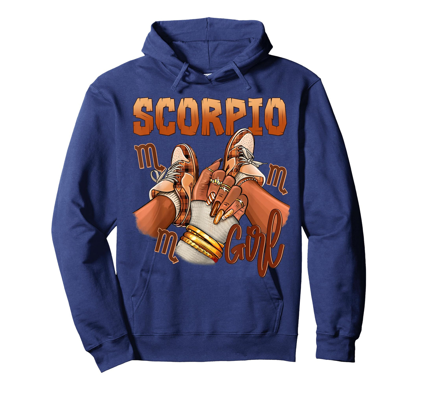 Scorpio Girl Birthday Melanin Black Woman Shoes Zodiac T-Shirt