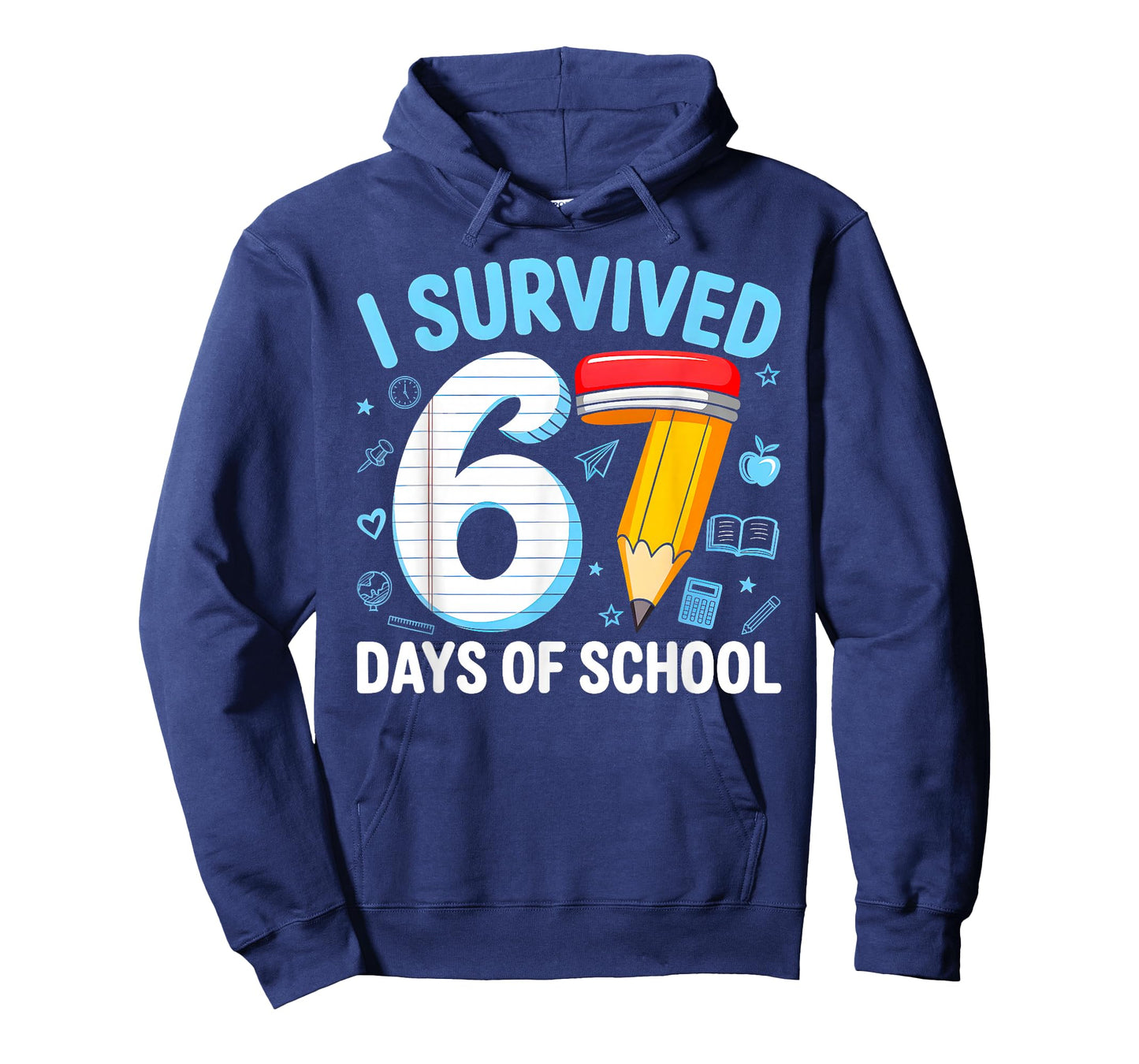 Six Seven 6 7 Meme Teacher Kids I Survived 67 Days of School T-Shirt