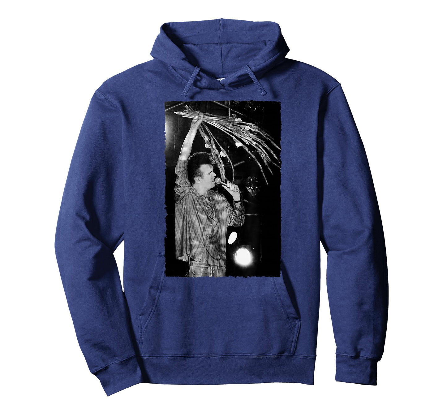 Morrissey of The Smiths Live with Flowers by Stephen Wright T-Shirt