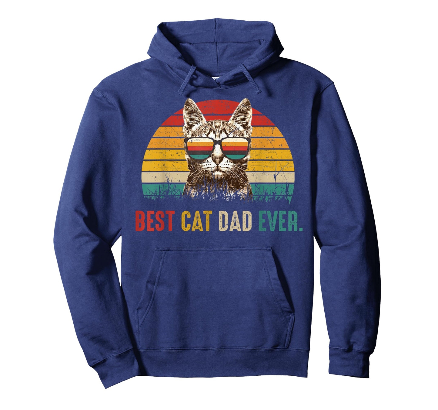 Best Cat Dad Ever Funny Fathers Day Vintage Cat Daddy T-Shirt