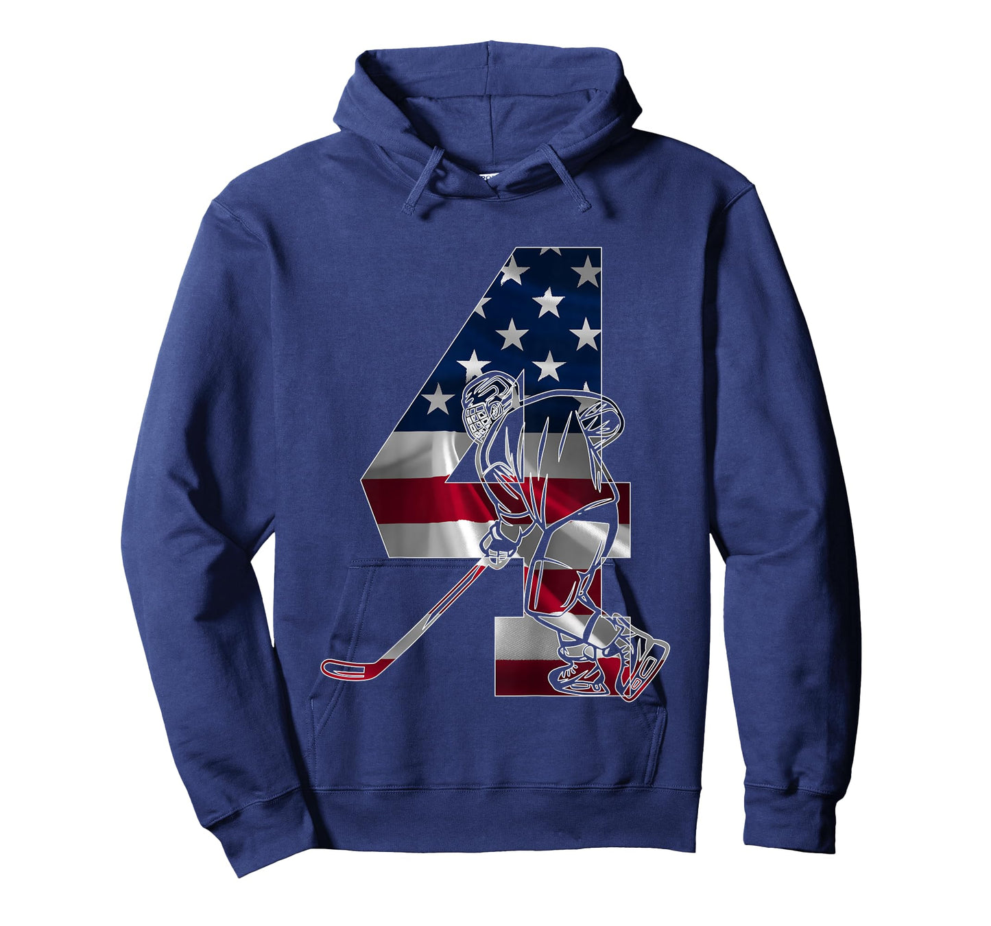 NUMBER 4 YEARS ICE HOCKEY 4TH BIRTHDAY T-Shirt