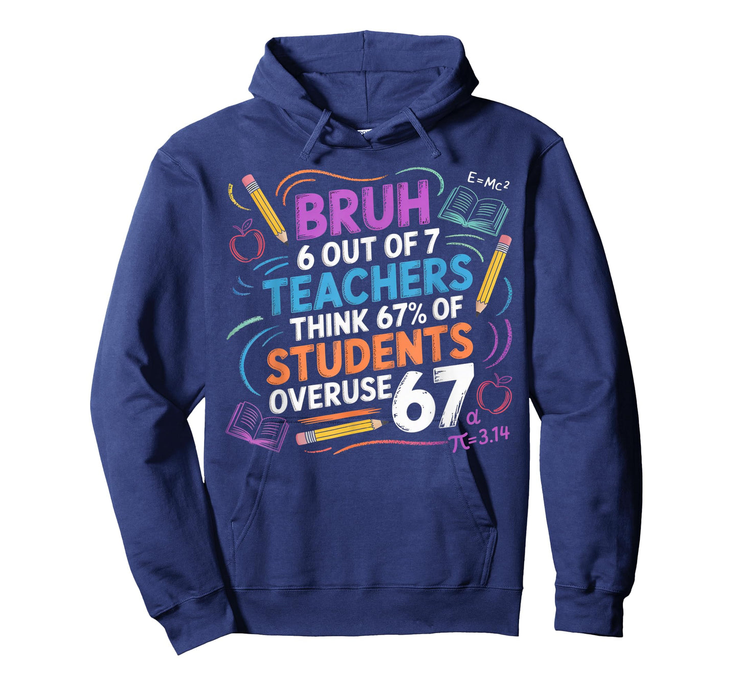 6 Out of 7 Teachers Think 67% of Students Overuse 67 Meme T-Shirt