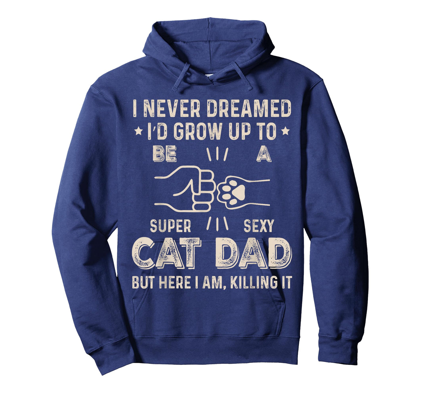 Cat Dad Humor Design Funny Cat Lover Daddy Father's Day T-Shirt