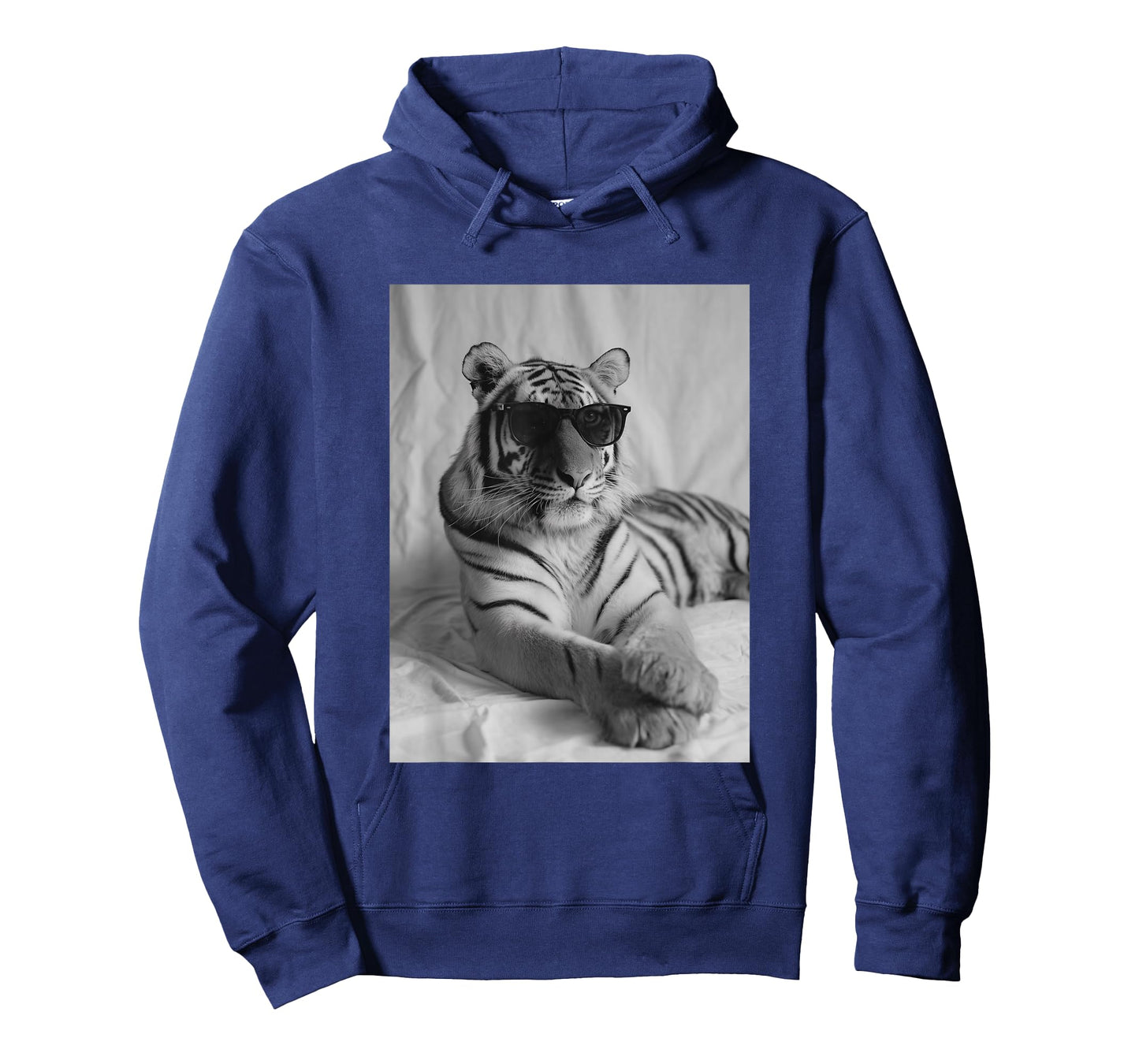 Cute Tiger with Sunglasses Stylish Feline Animal Photography T-Shirt