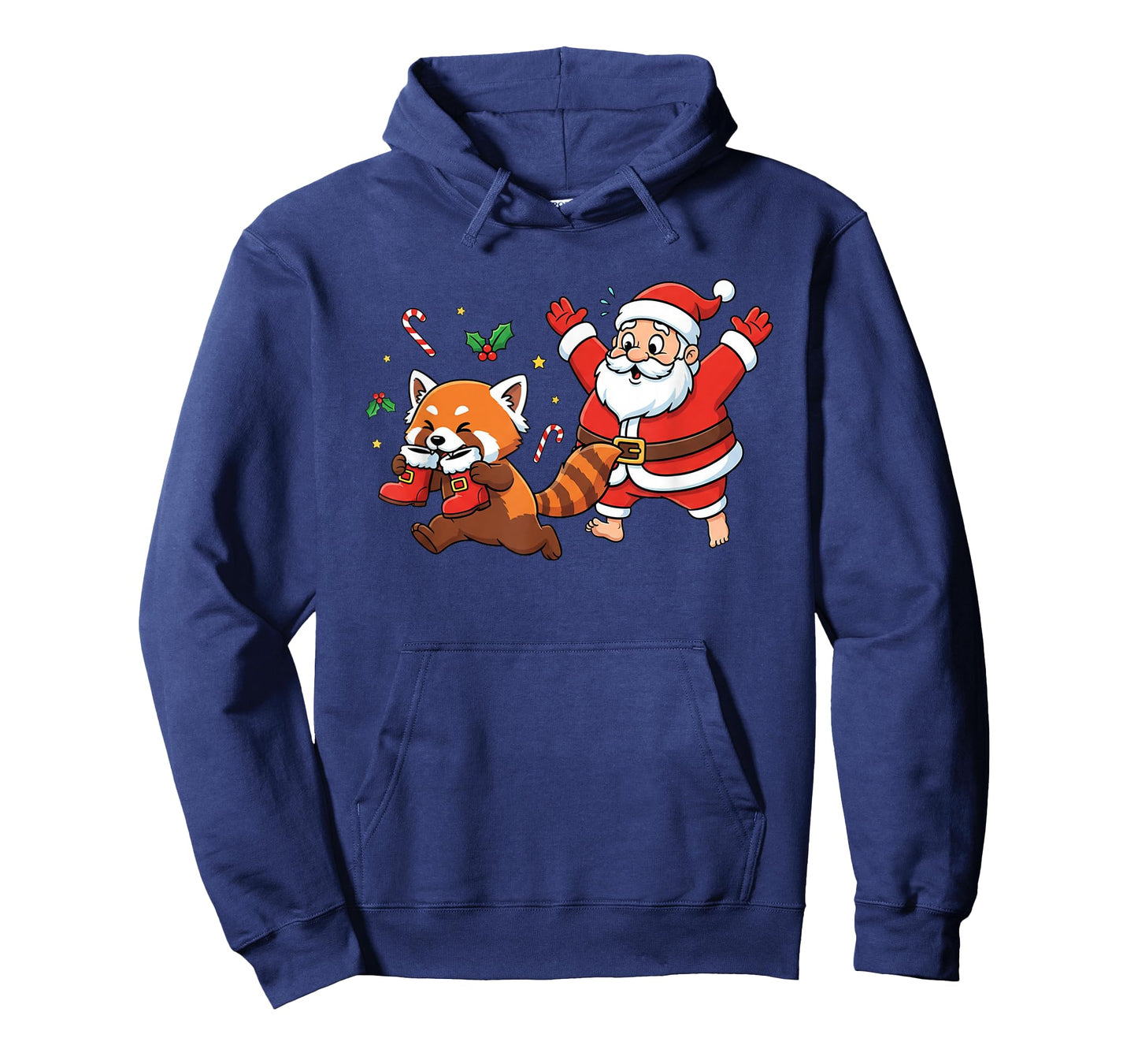 Funny Red Panda Santa Claus Boots Christmas Womens Mens Kids T-Shirt