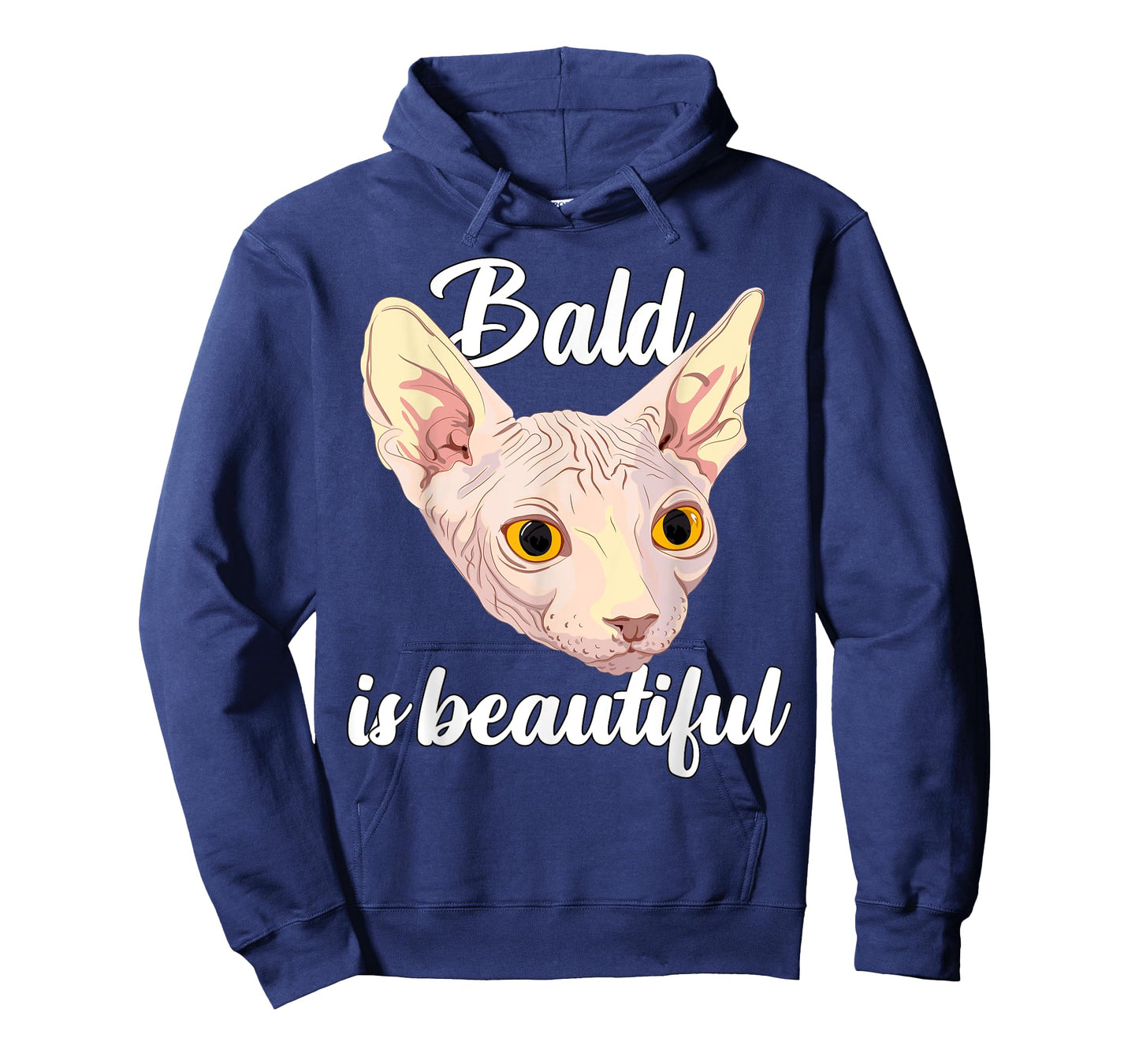 Bald Is Beautiful Funny Sphynx Cat Hairless Feline T-Shirt