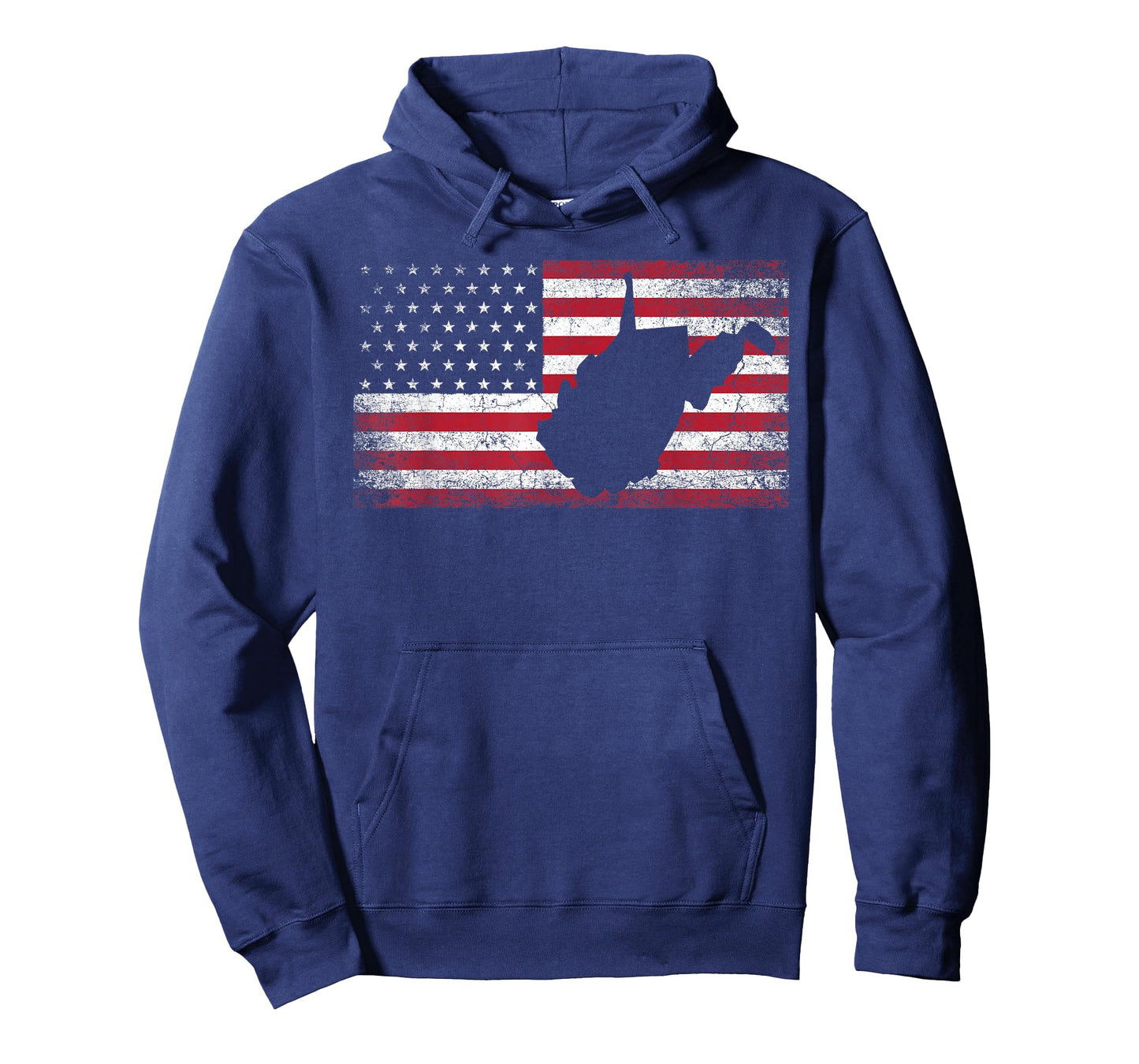 American Flag 4th of July West Virginia WV Vintage Men Women T-Shirt