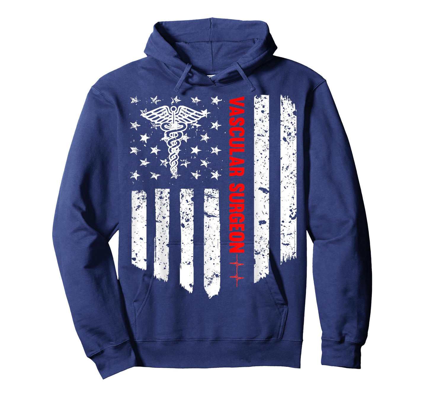 Vascular Surgeon American Flag Patriotic Medicine Gift Women Men T-Shirt