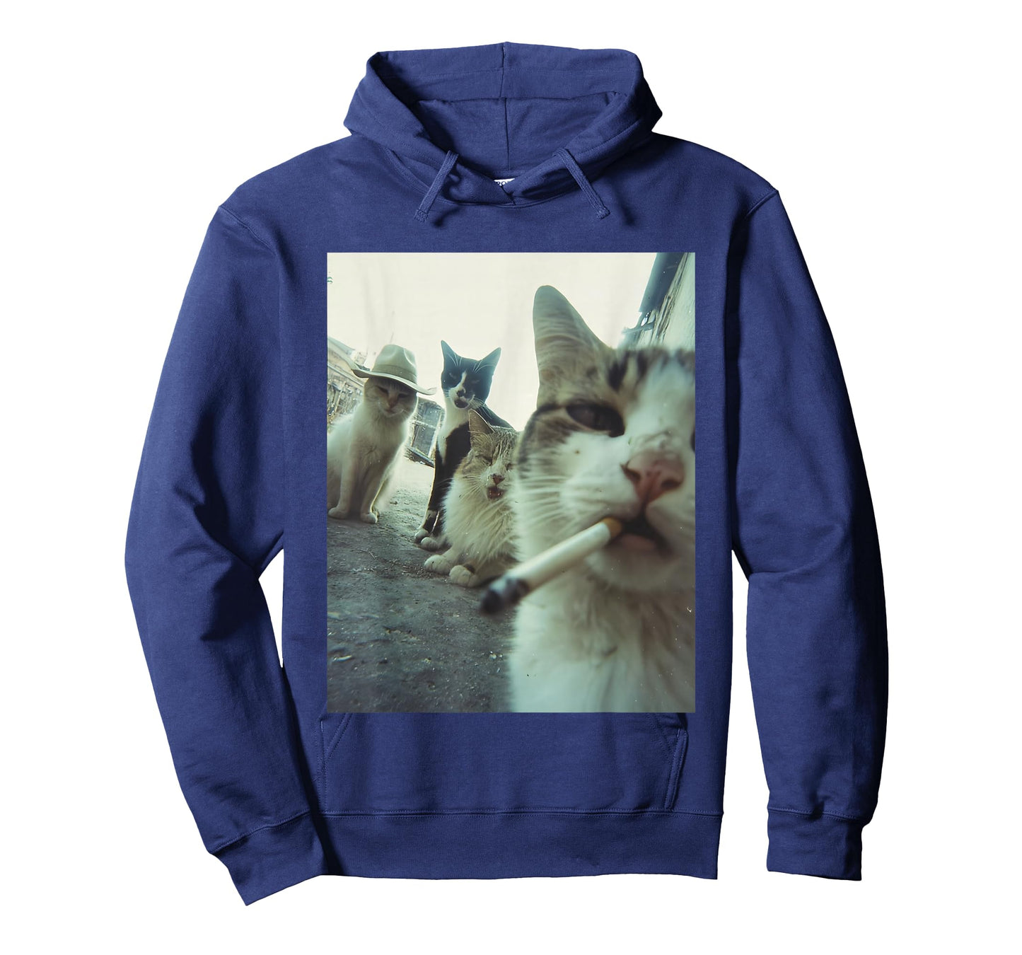 Smoking Cat Meme Funny Gifts for Men Women T-Shirt