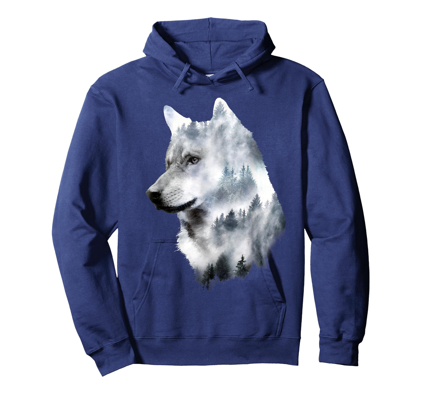 Double Exposure Wolf Wolves Lover Gift Artsy Animal Wildlife T-Shirt