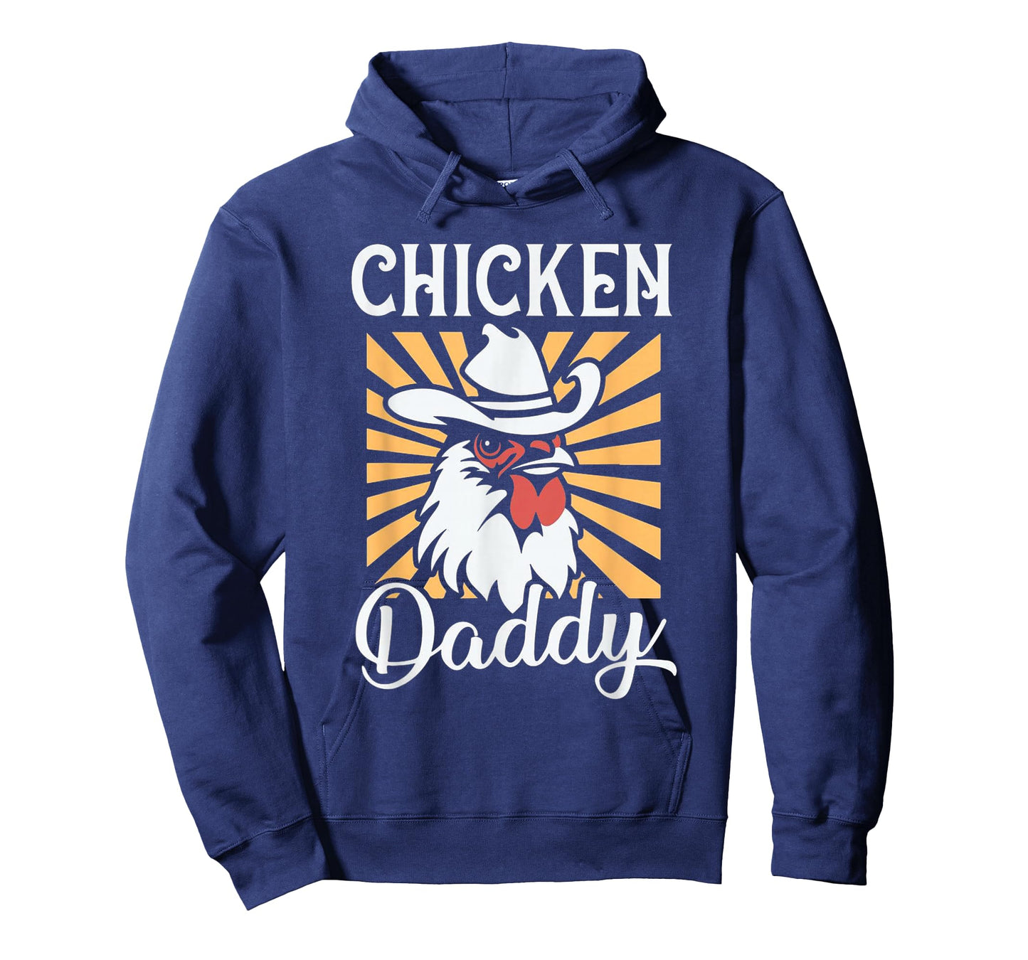 Chicken Daddy Vintage Poultry Farmer Funny Fathers Day Mens T-Shirt
