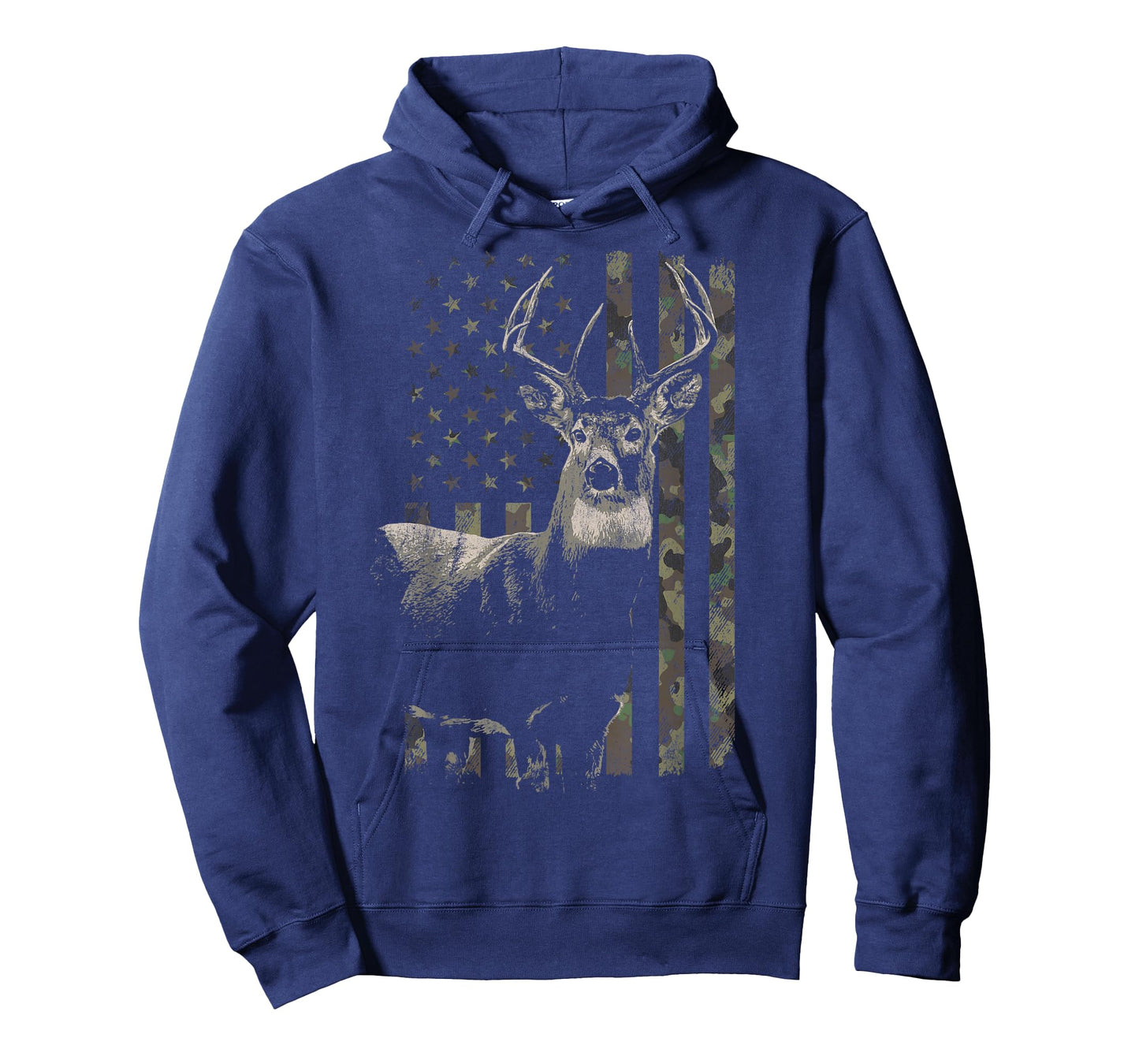 Hunting Camo American Flag Deer T-Shirt