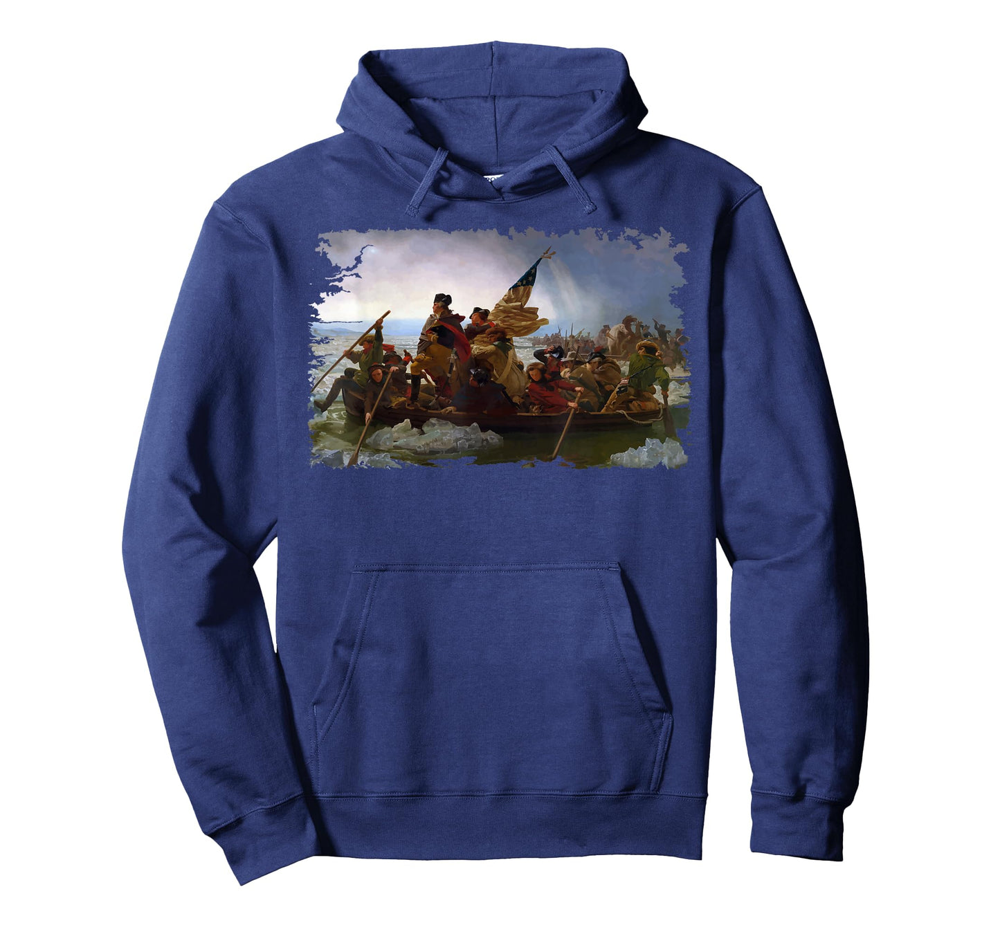 Right Out of My Mouth George Washington Crossing the Delaware Presidents Day T-Shirt