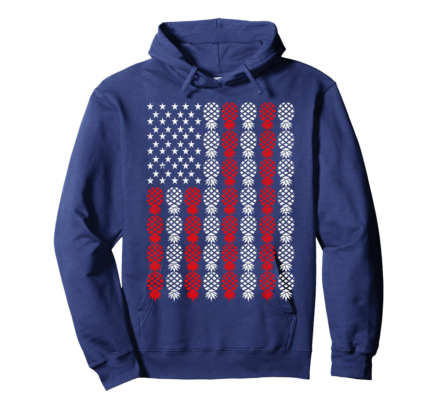 Upside Down Pineapple US Flag Swinger USA Patriotic T-Shirt