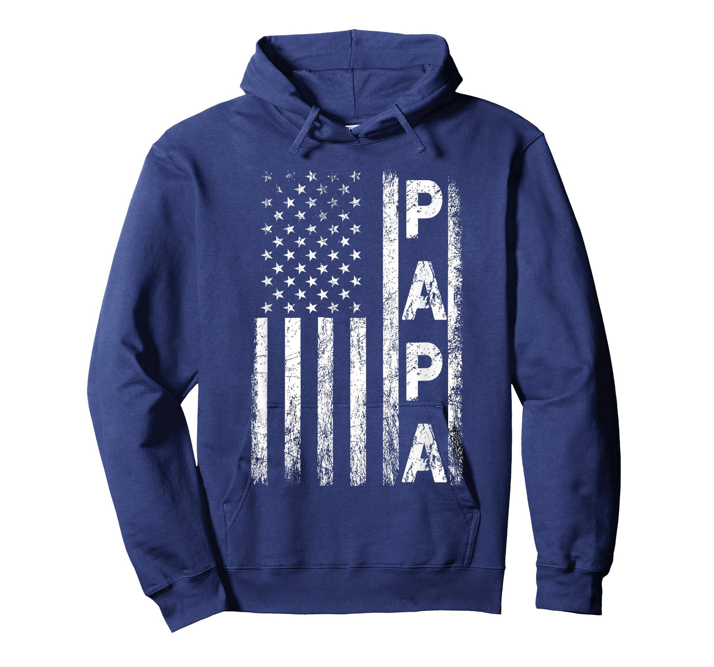 Papa Vintage American Flag Father's Day 4th of July Grandpa T-Shirt