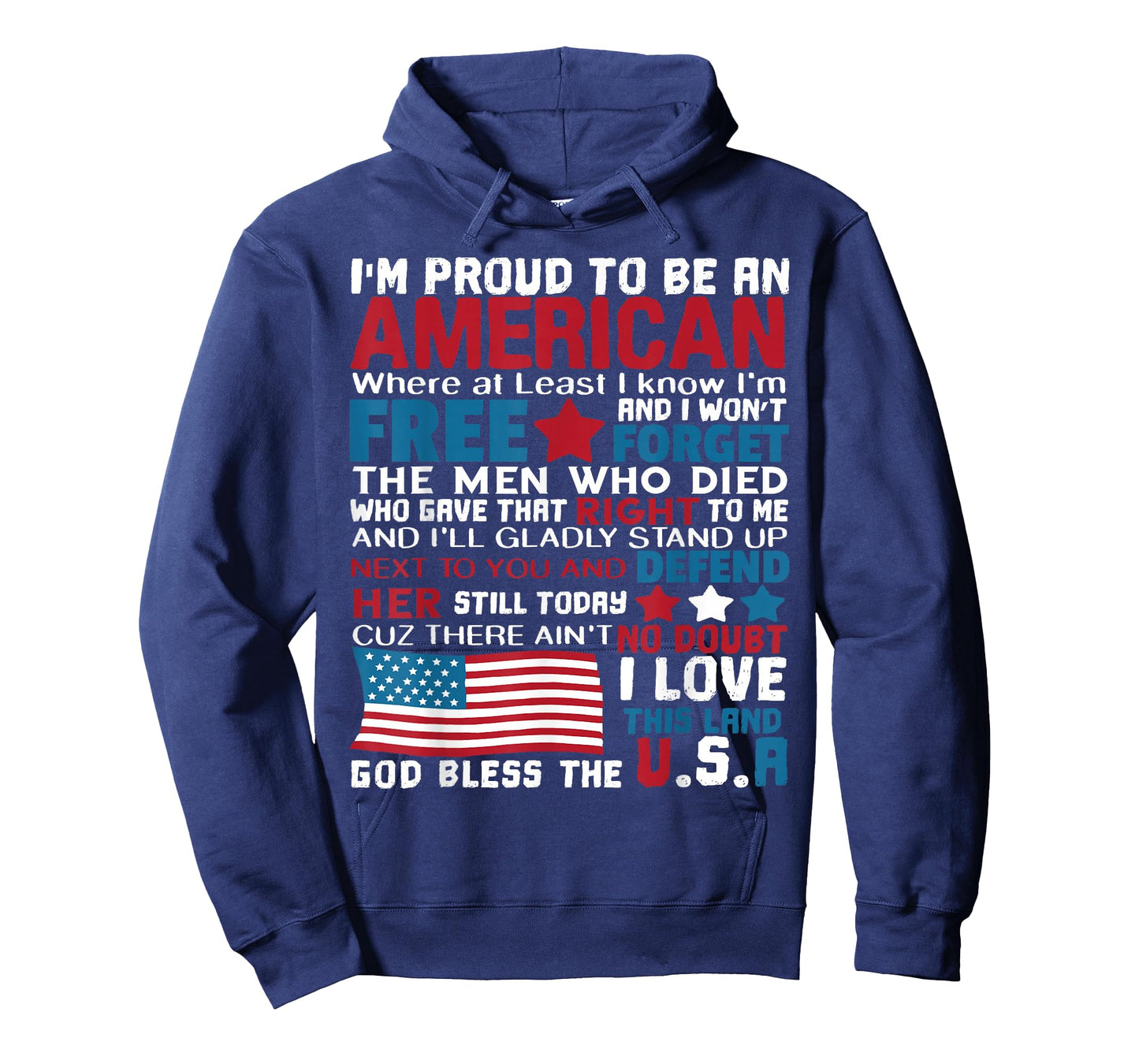 American Proud to be Patriotic Featuring USA Flag Merican T-Shirt