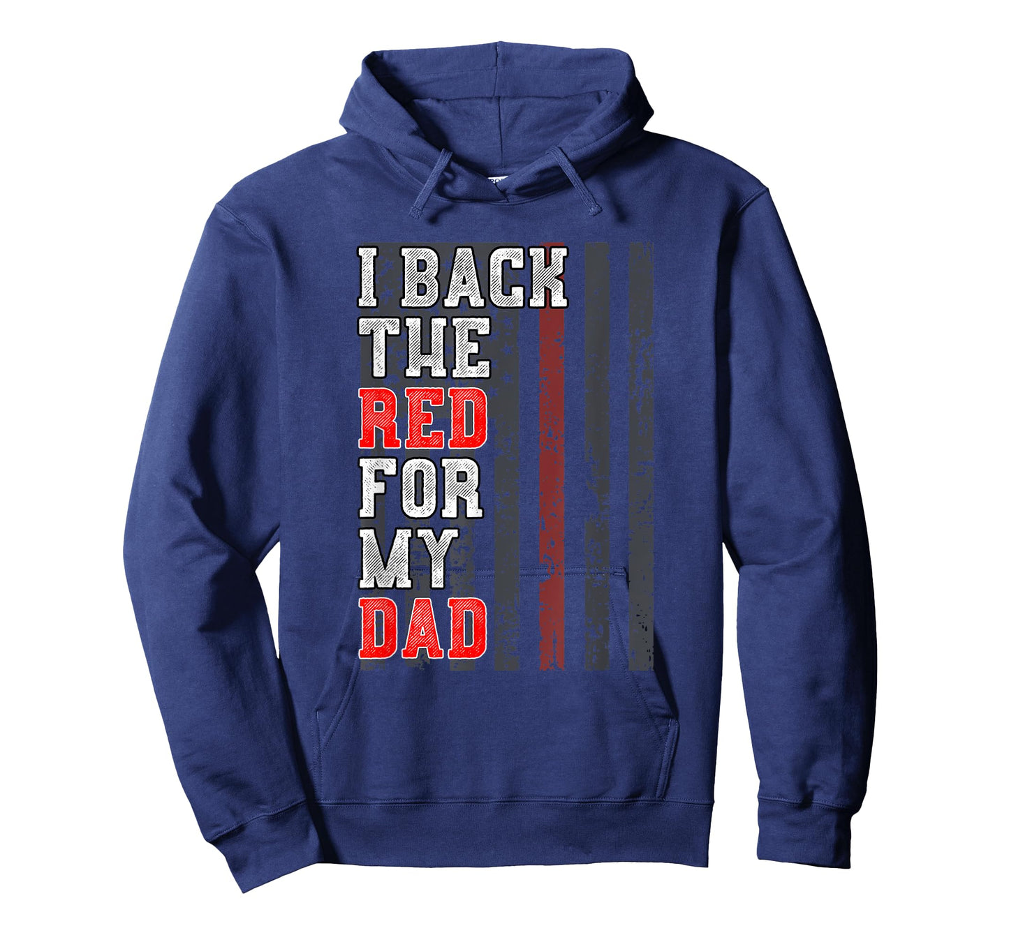 Firefighter Shirt for Daughter Son Support Dad Thin Red Line T-Shirt