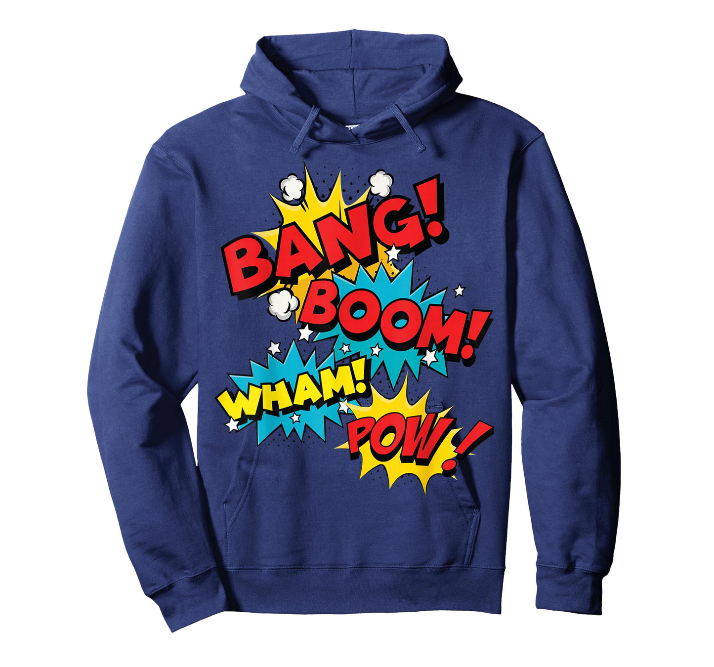 Bang Boom Wham Pow Comic Sound Effect Design T-Shirt