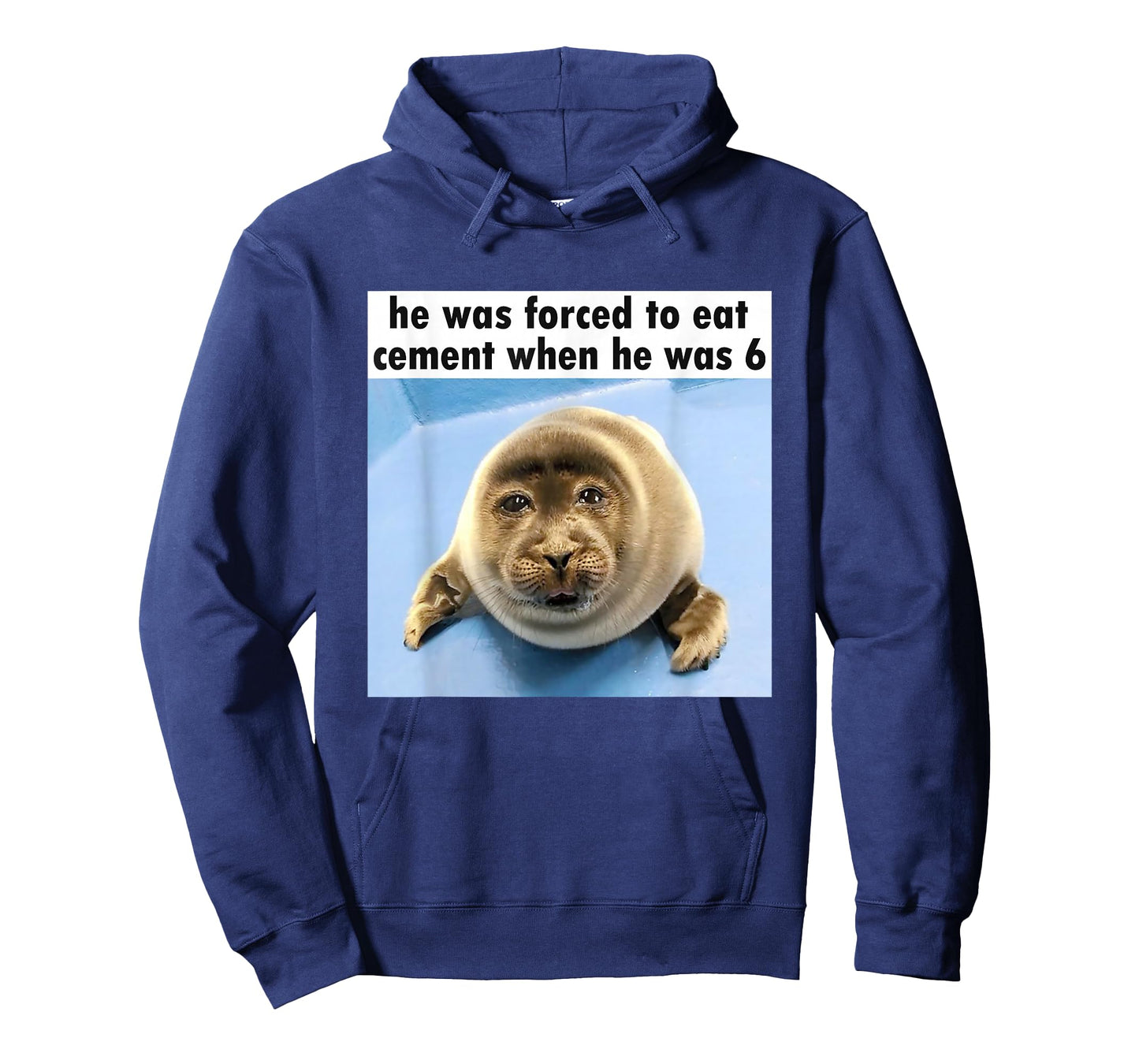 Silly Seal He Was Forced to Eat Cement Meme T-Shirt