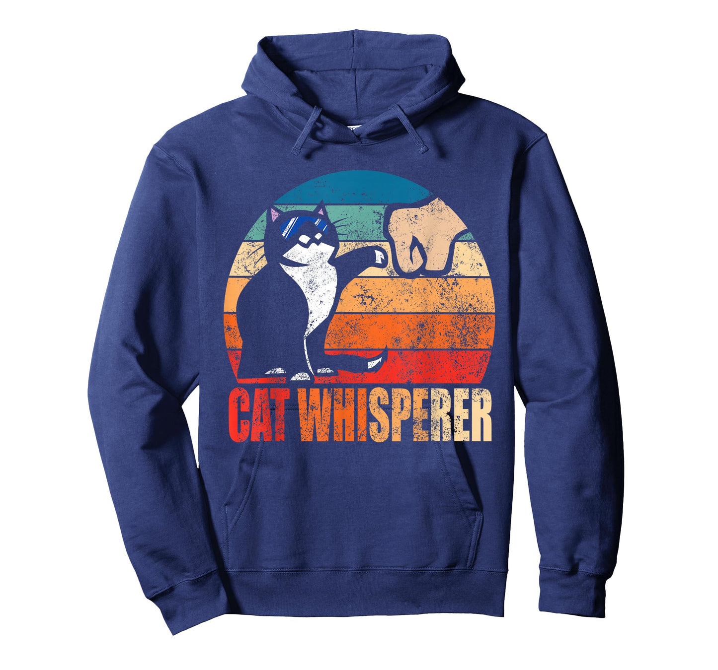 Funny Retro Best Cat Whisperer with Fist Bump Gift T-Shirt