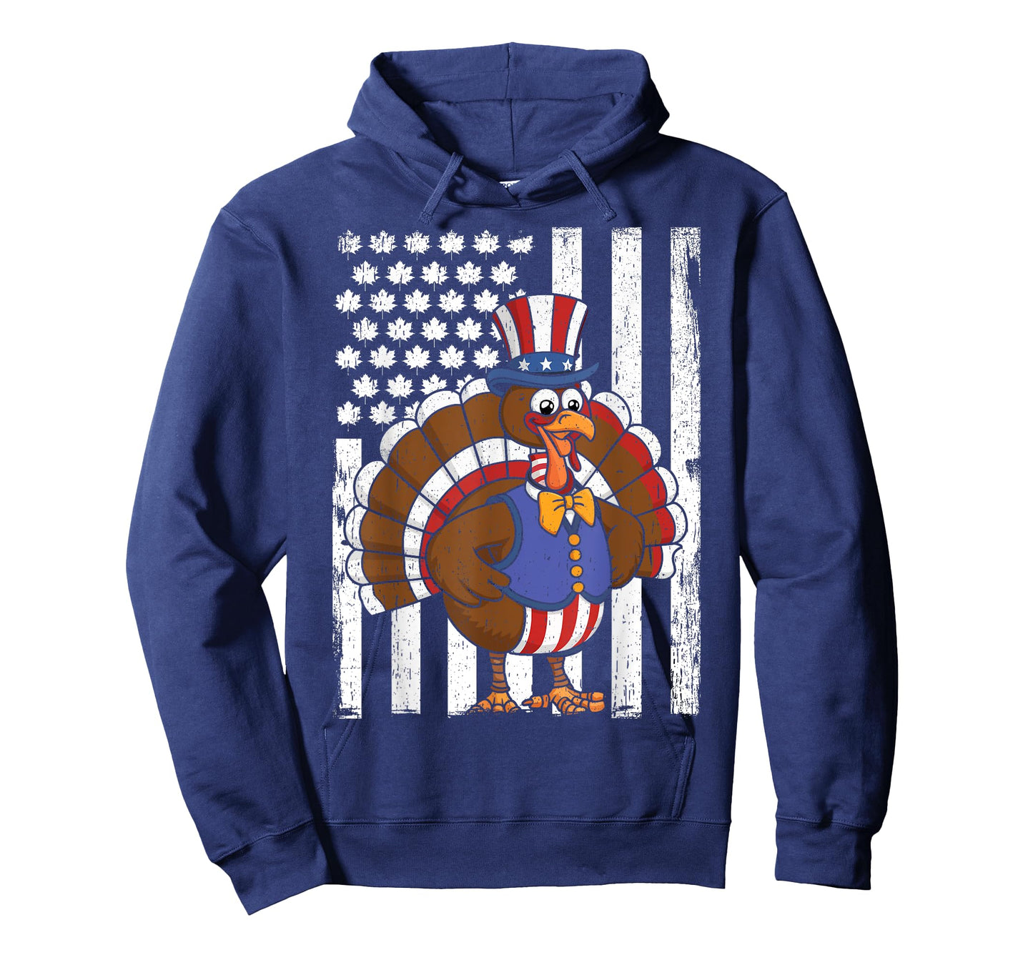 Happy Turkey Day Thanksgiving USA Flag Patriotic Funny T-Shirt