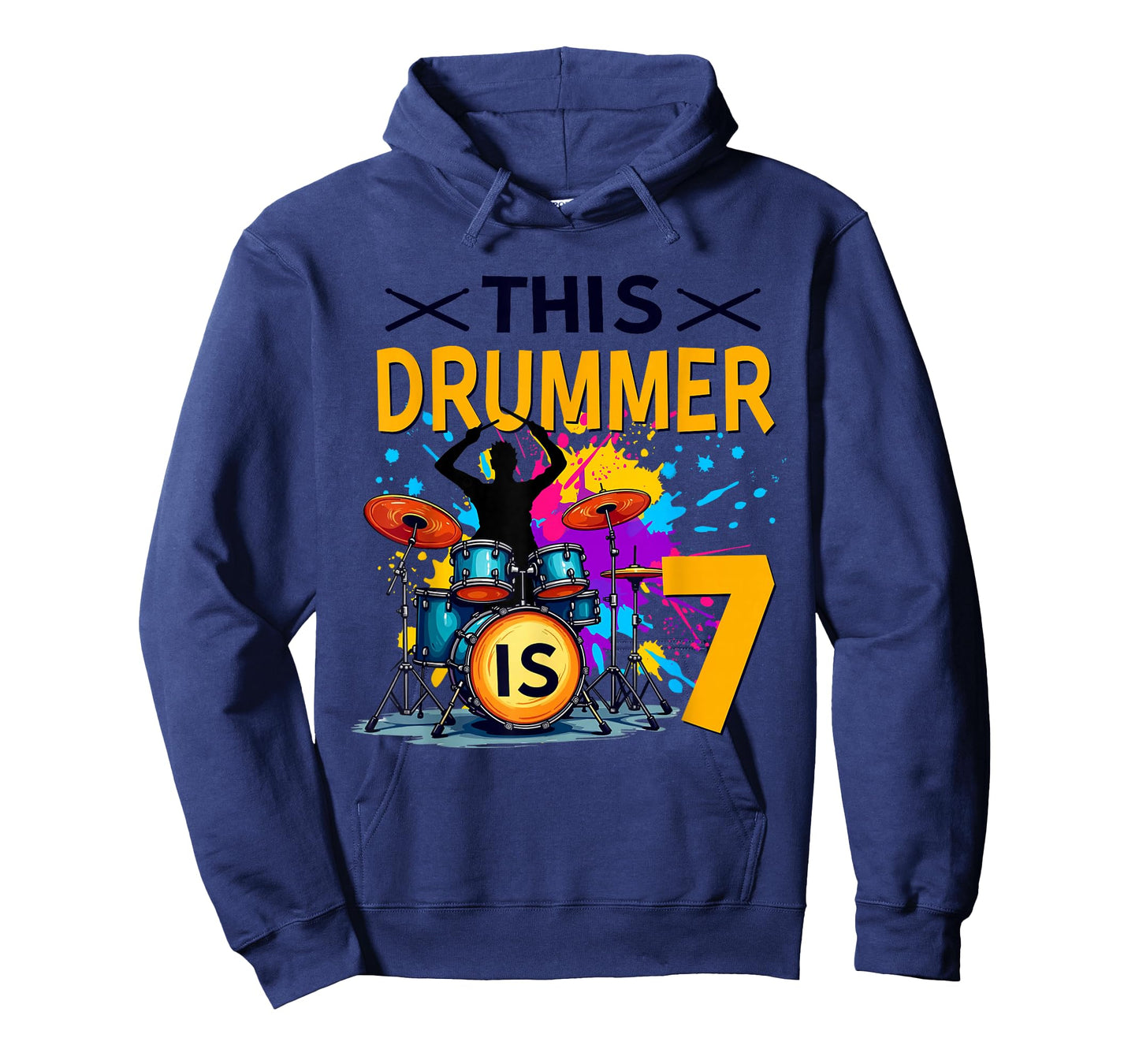 This Drummer is 7 Year Old Birthday Drumming Themed T-Shirt