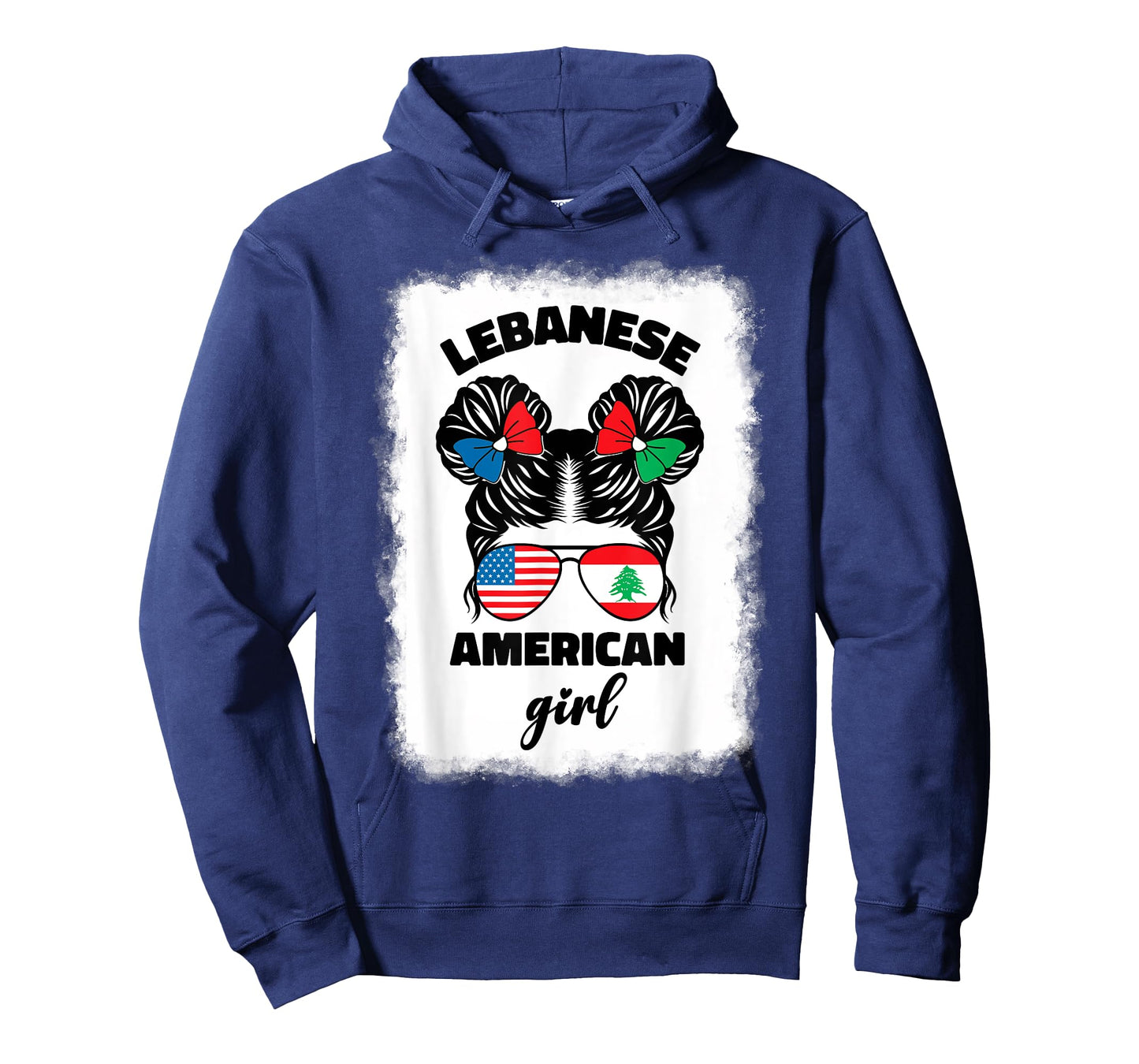 Funny Half American And Lebanese Lebanon Usa Flag Kids Girls T-Shirt