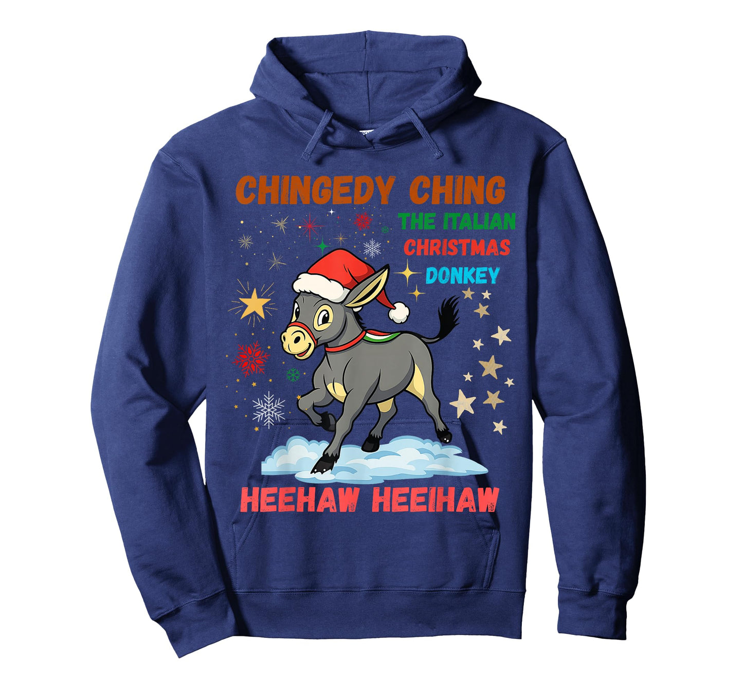 Chingedy Ching Dominick The Christmas Donkey Italian Donkey T-Shirt