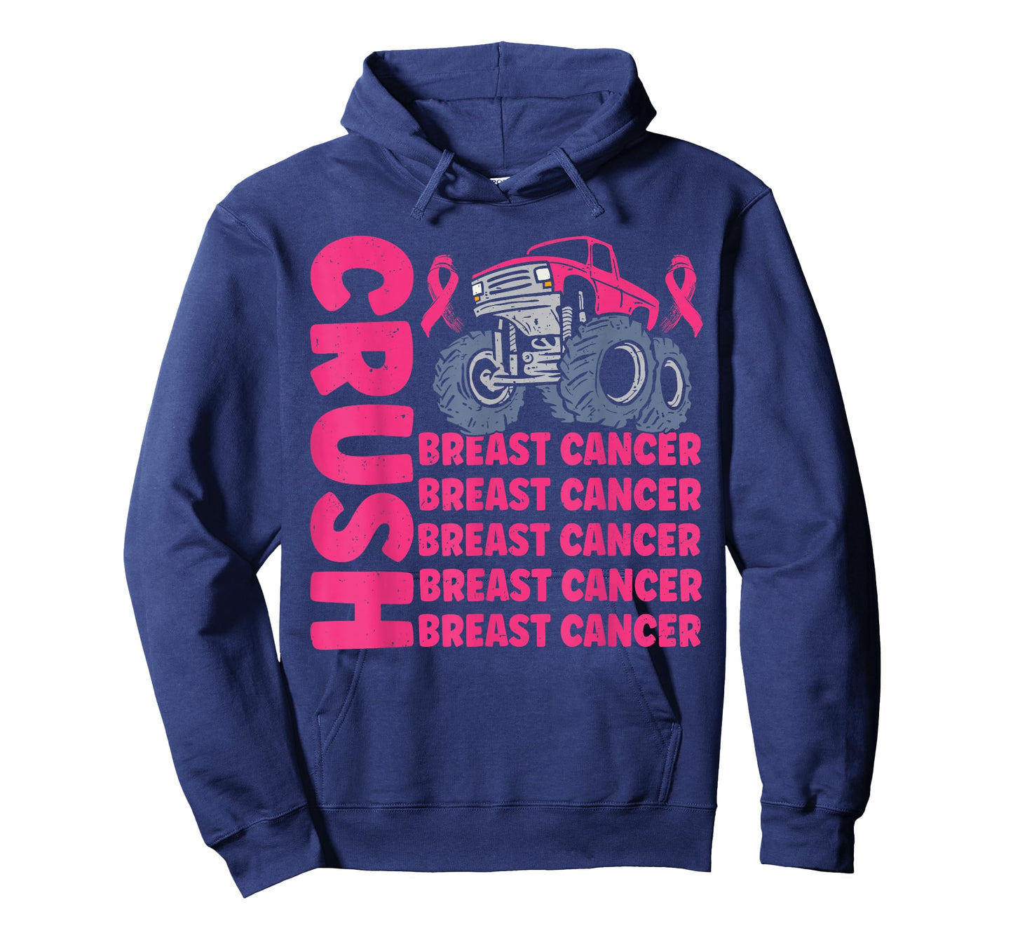 Crush Breast Cancer Awareness Truck pink Women Men Boys T-Shirt