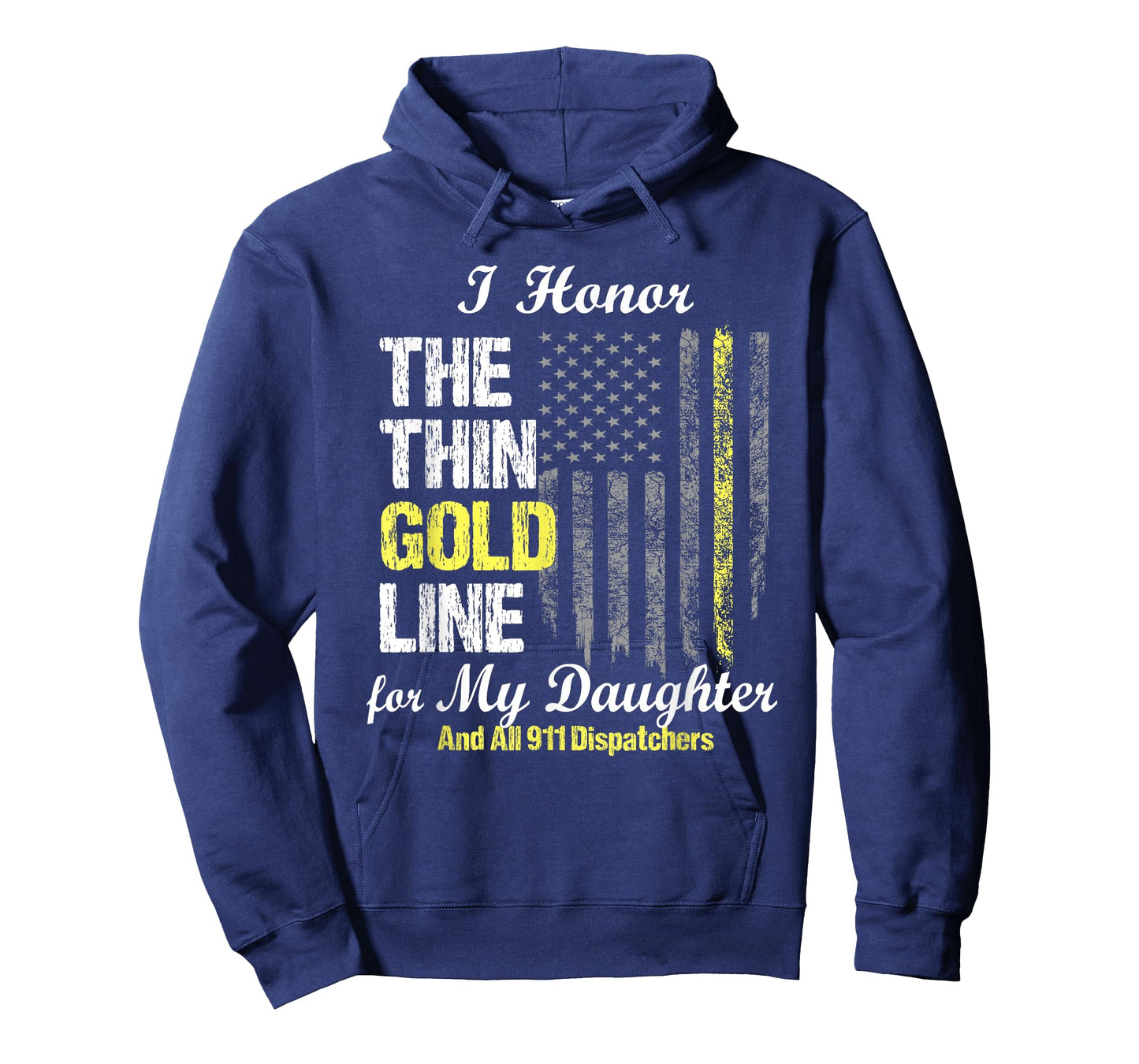 911 dispatcher gifts - Thin Gold Line to honor my daughter T-Shirt