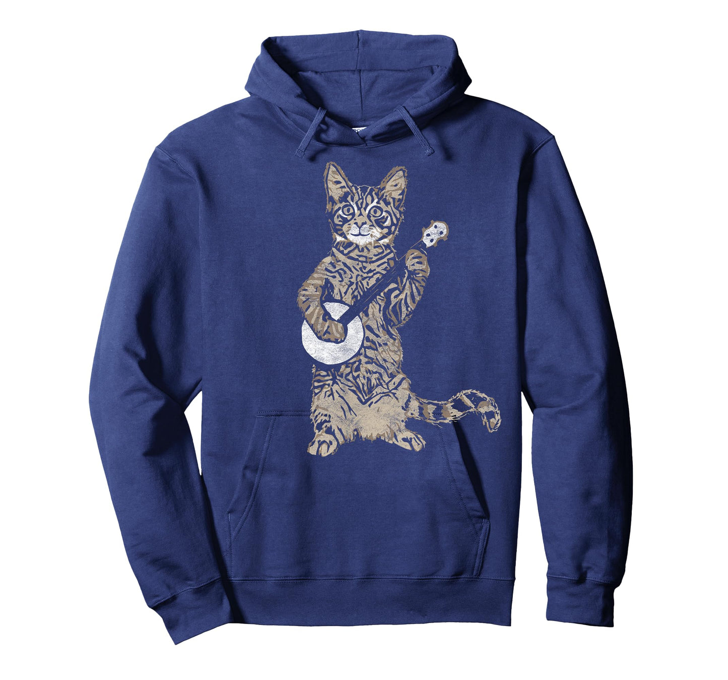 Banjo Cat - Funny Retro Style Bluegrass & Tabby Cat Lover T-Shirt