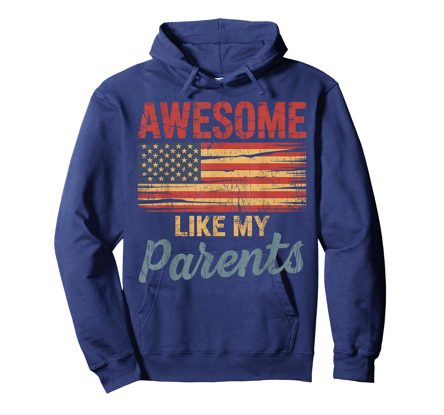 Awesome Like My Parents Usa Flag 4th Of July Fathers Day T-Shirt