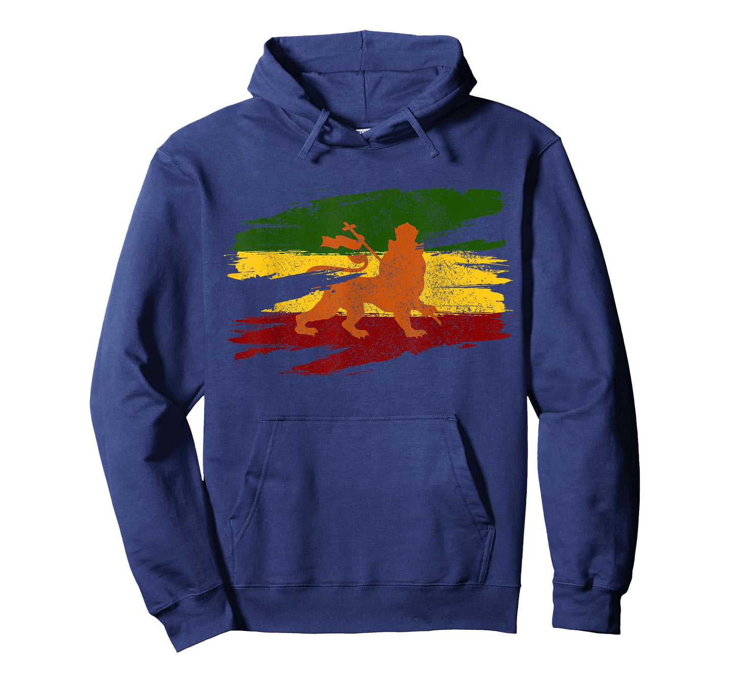 Lion Of Judah Ethiopian Flag Cross Rasta Rastafari Gift T-Shirt